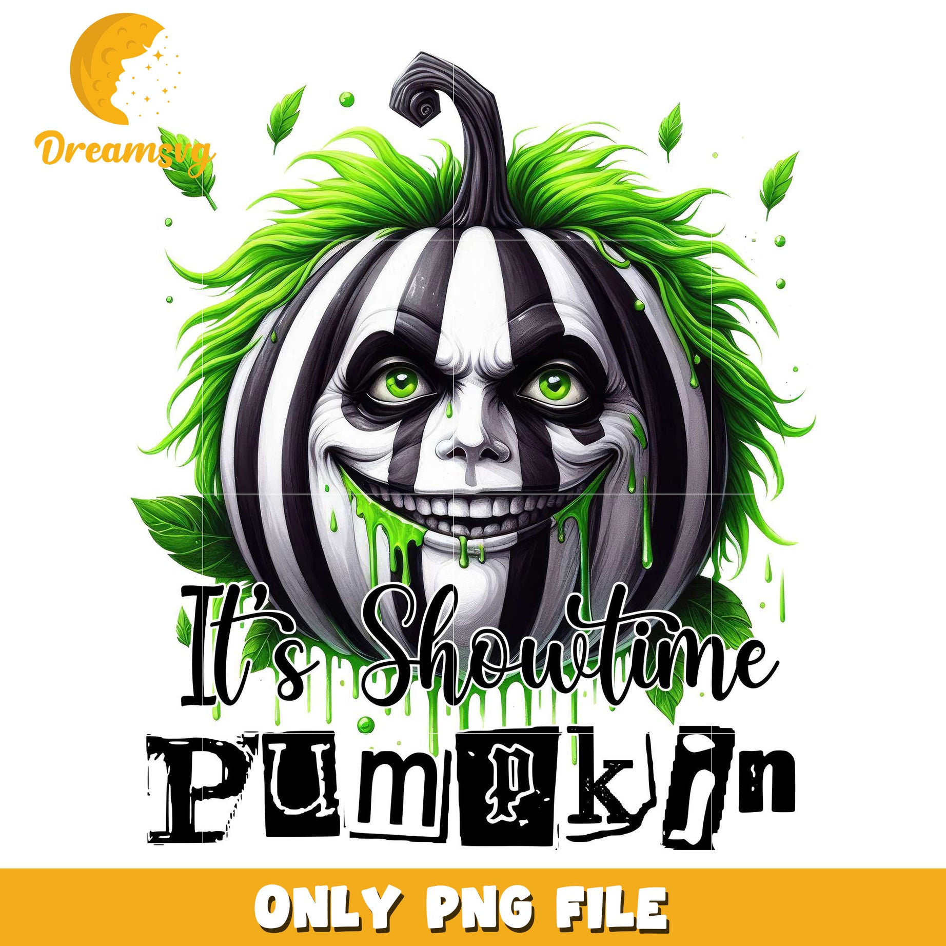 It's show time pumpkin png, happy halloween​​​ png, halloween toys​ png