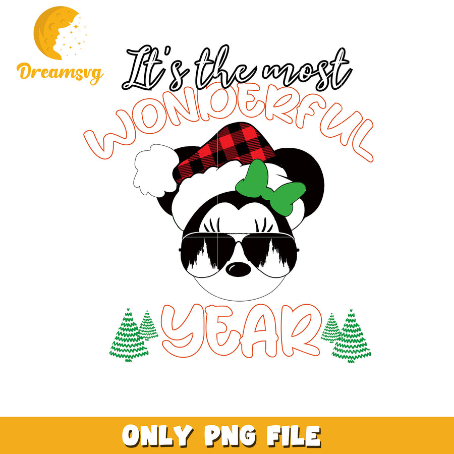 It's the most wonderful time of the year png, mickey mouse png, christmas png