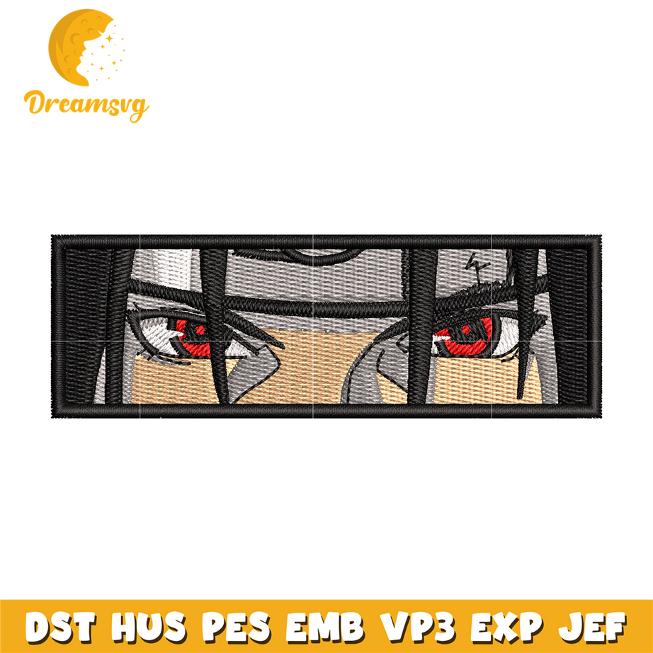 Itachi eyes embroidery design