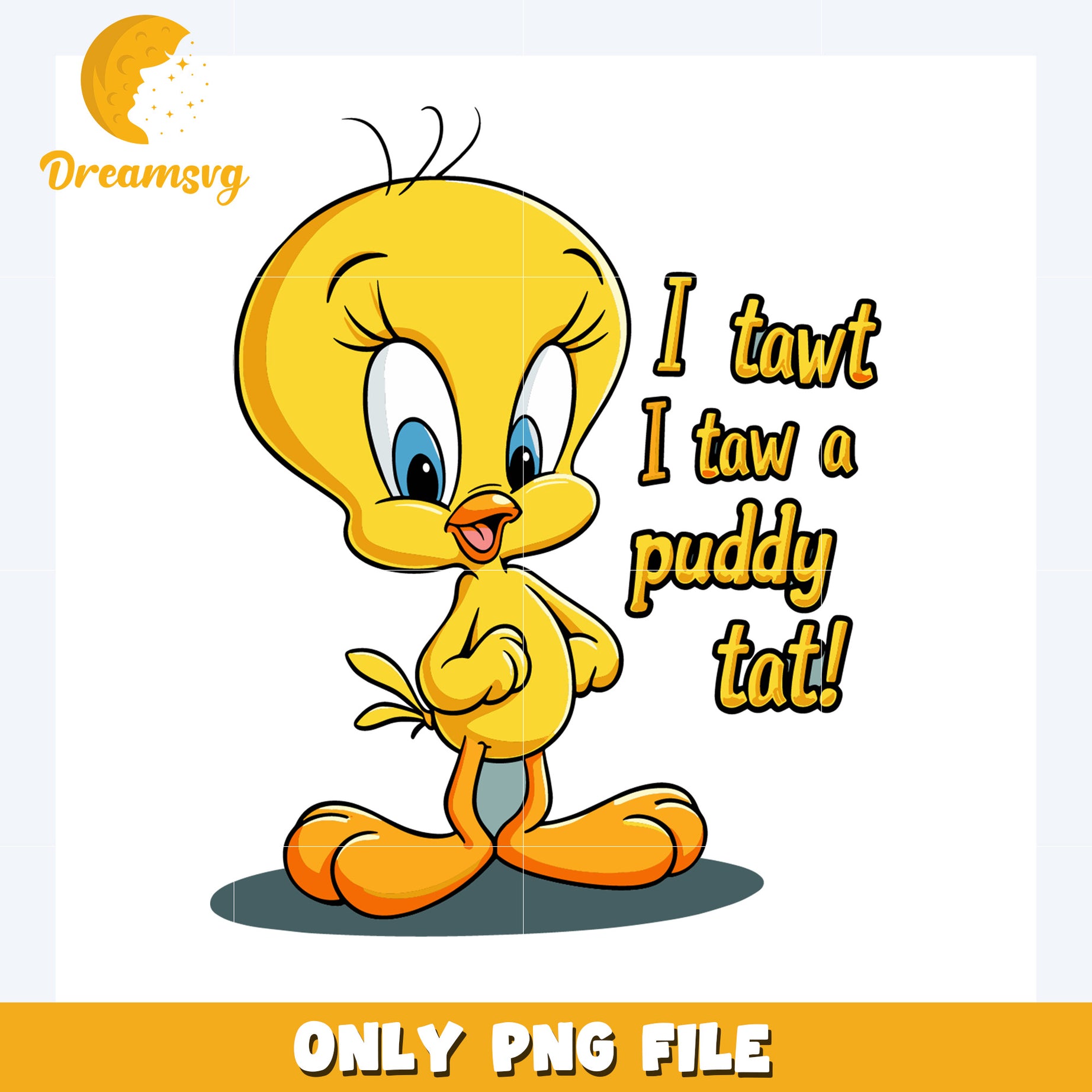 I tawt t taw a puddy tat png, disney quotespng, disney movies png