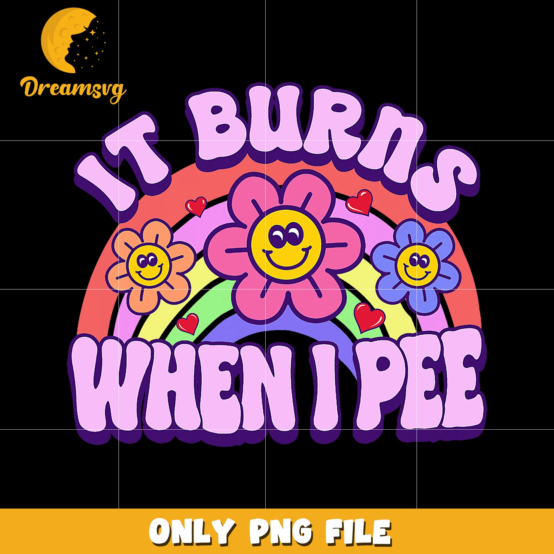 It burns when i pee png, funny quote png, funny flower quotes png