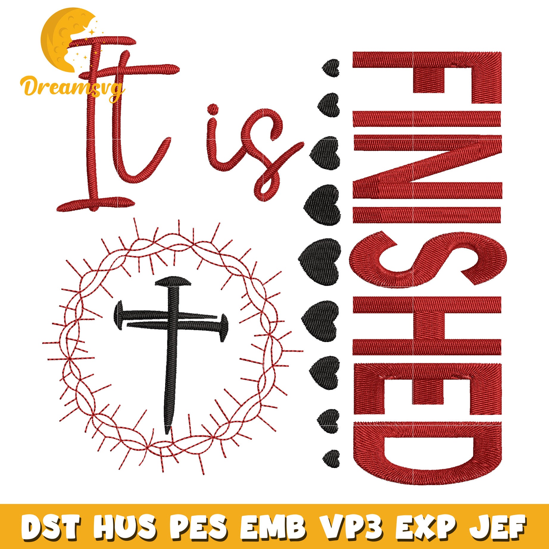 It is Finished logo embroidery design