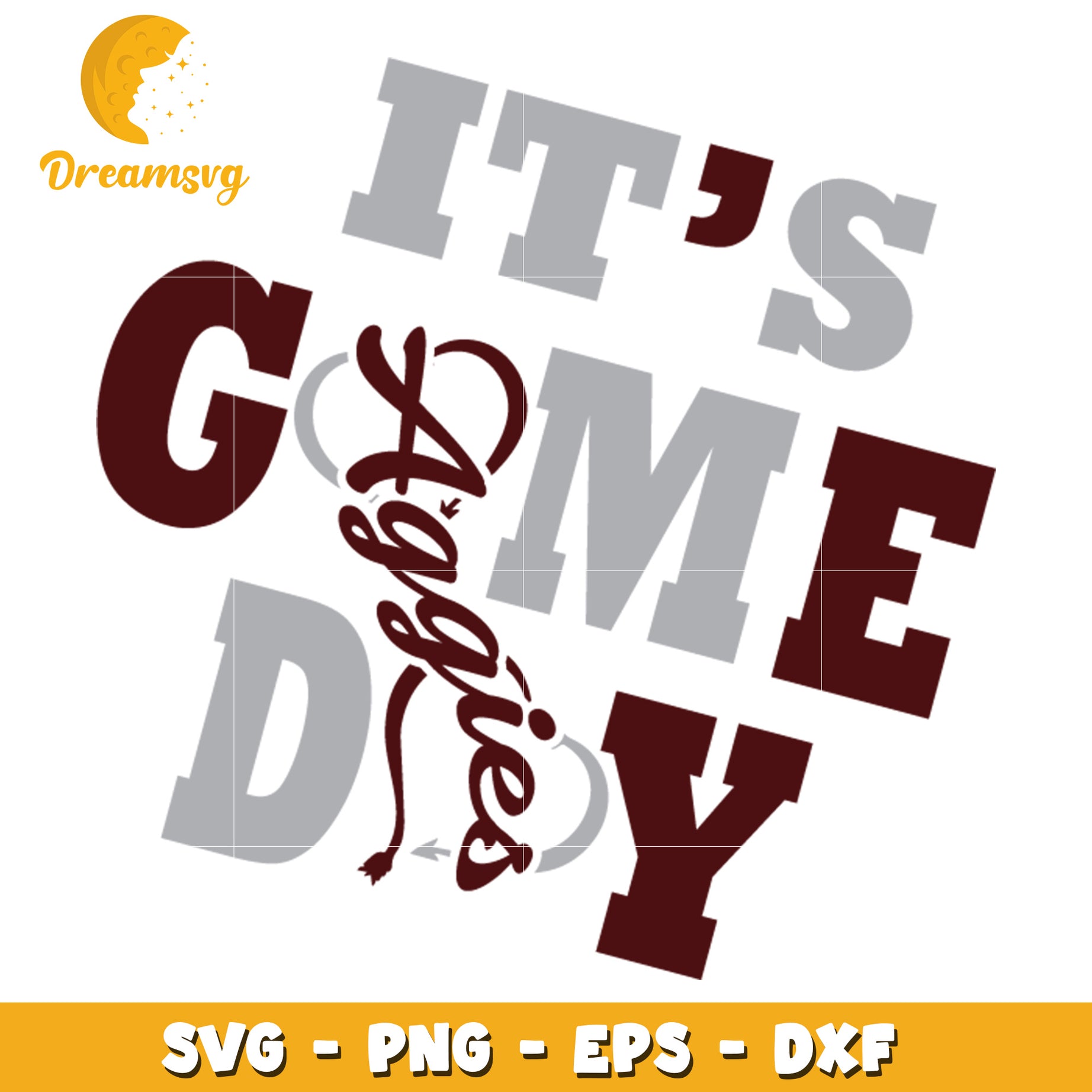 Its Game Day Aggies SVG PNG EPS DXF