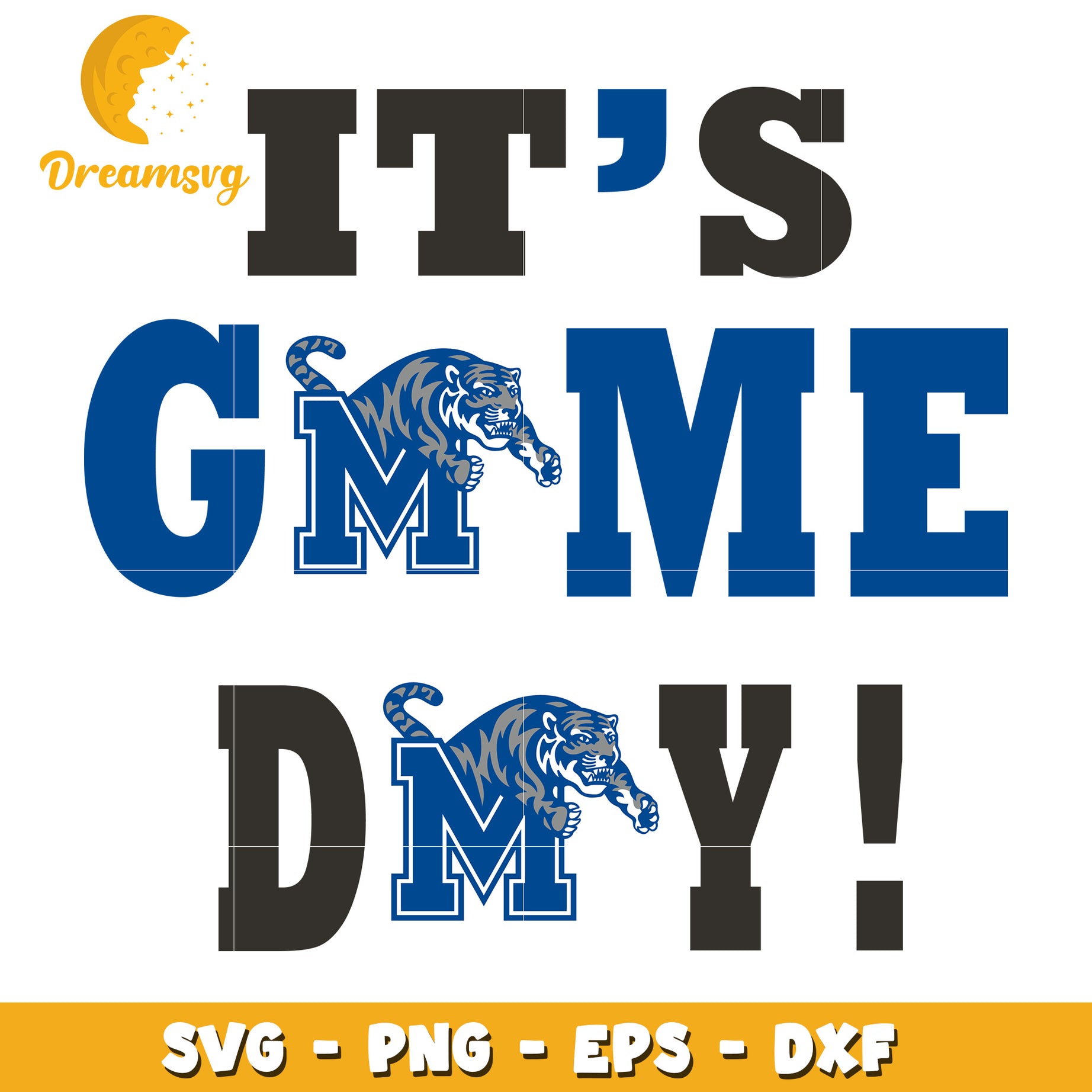 Its Game Day SVG PNG EPS DXF Cut Files