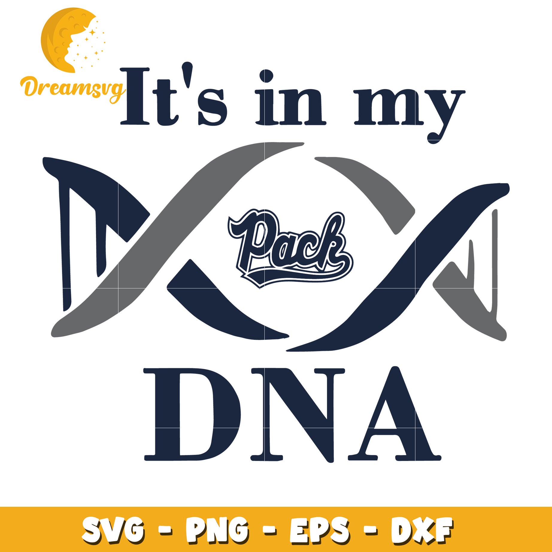 Its in My Pack DNA SVG PNG EPS DXF