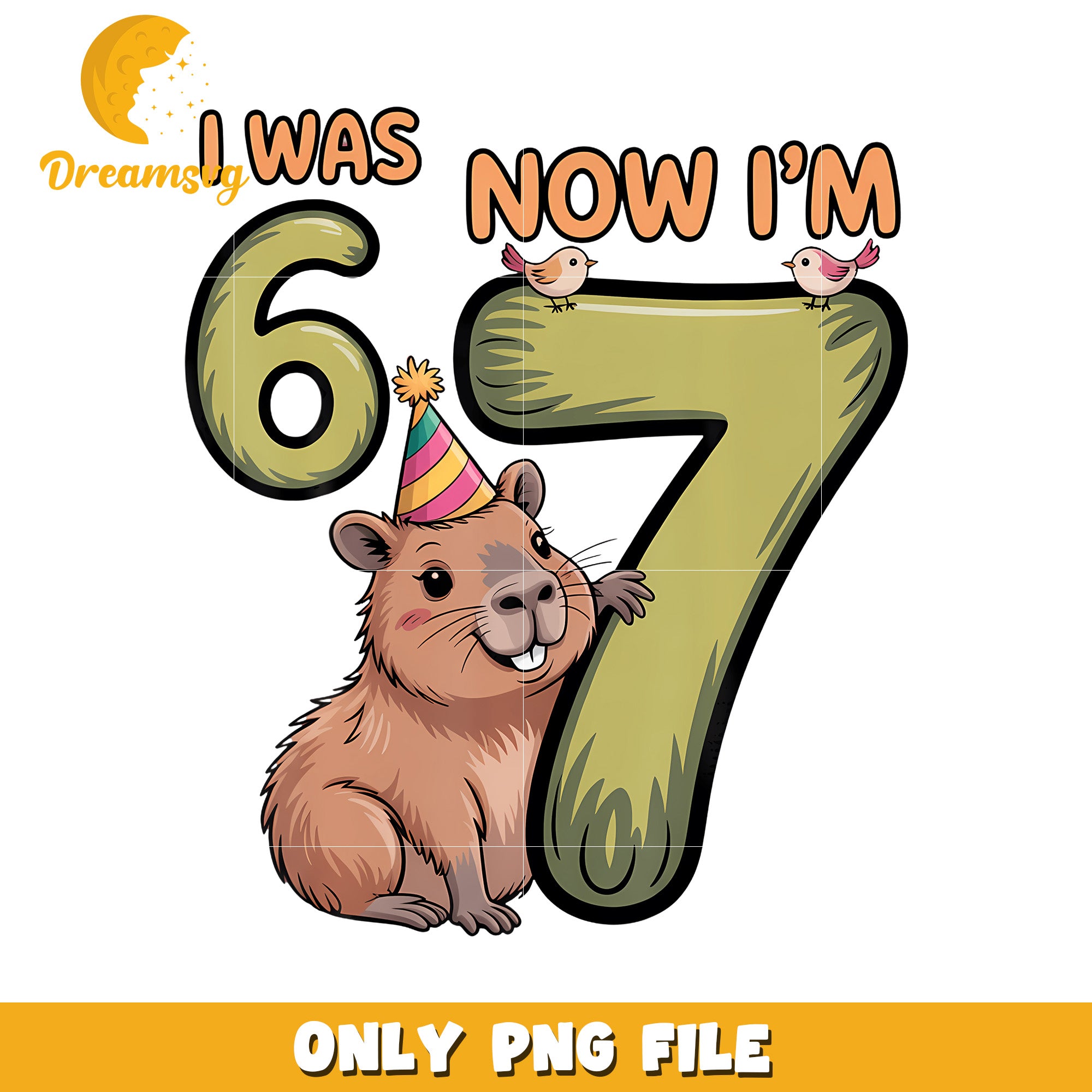 I was 6 now im 7 png, cute mouse png, meme core png