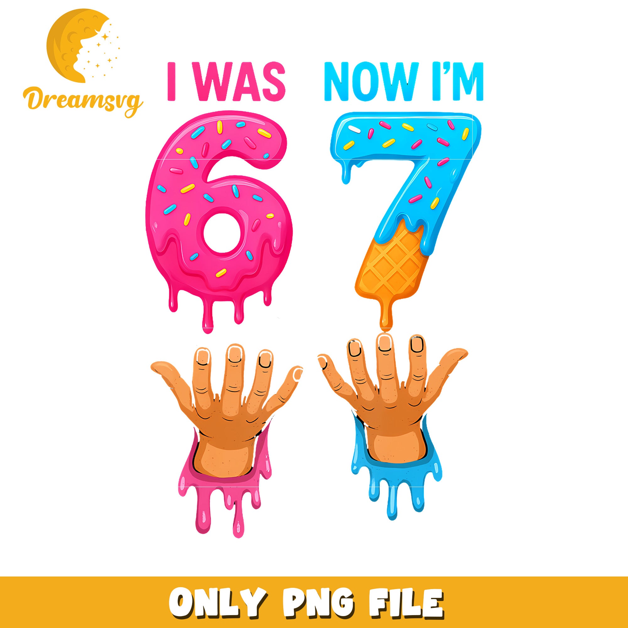 I was 6 now im 7 png, funny clipart png, humor trend png