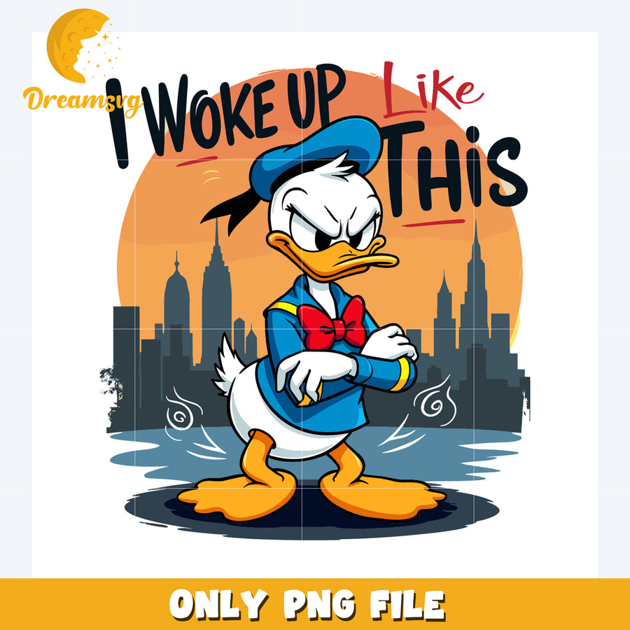 I woke up i like this png, disney world png, donald duck png