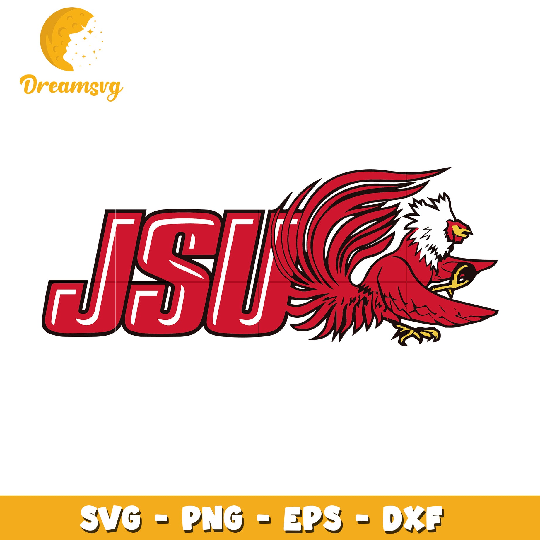 JSU Rooster SVG PNG EPS DXF Cut File