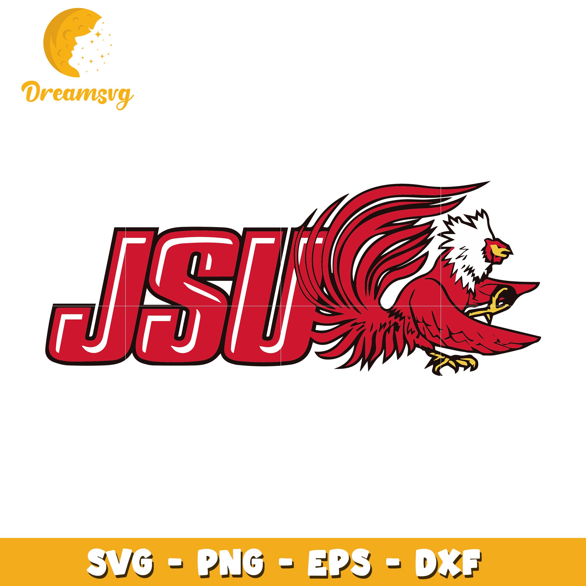JSU Rooster SVG PNG EPS DXF Cut File