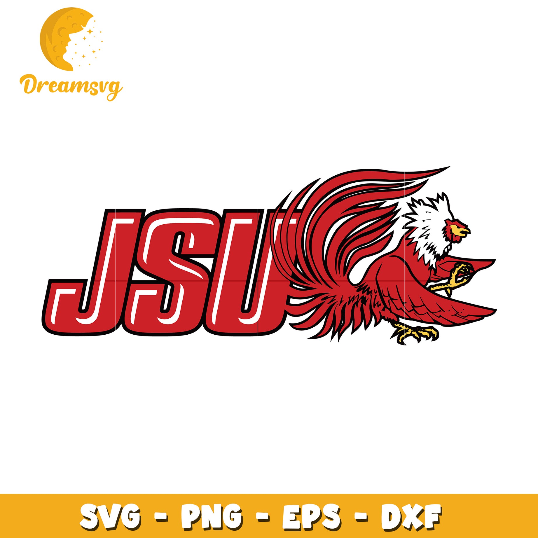 JSU Rooster SVG PNG EPS DXF Files