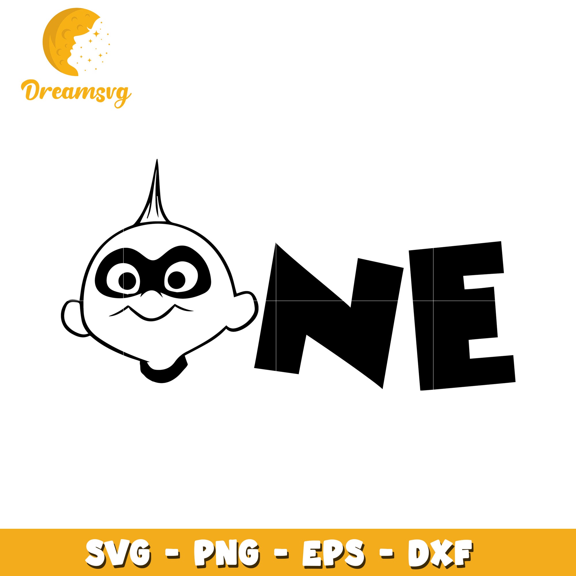 Jack Jack One SVG PNG EPS DXF