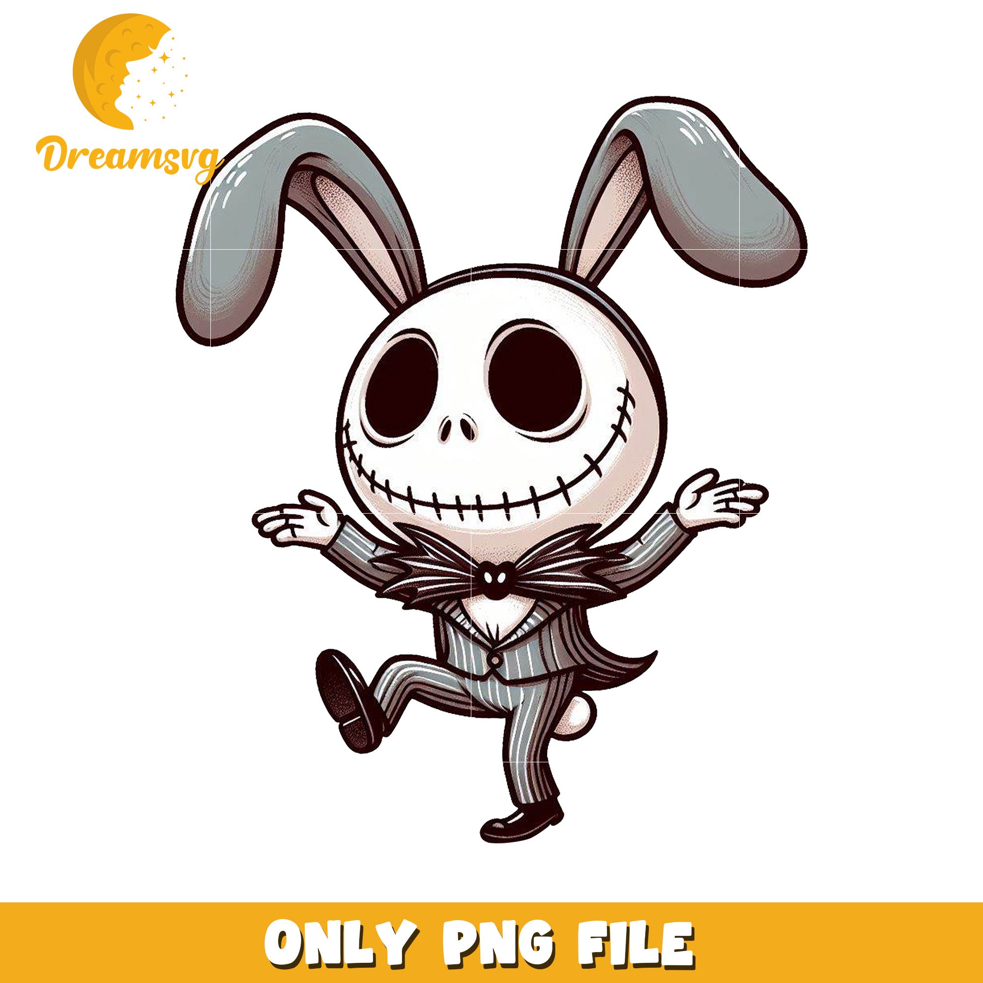 Jack Skellington Bunny PNG Image