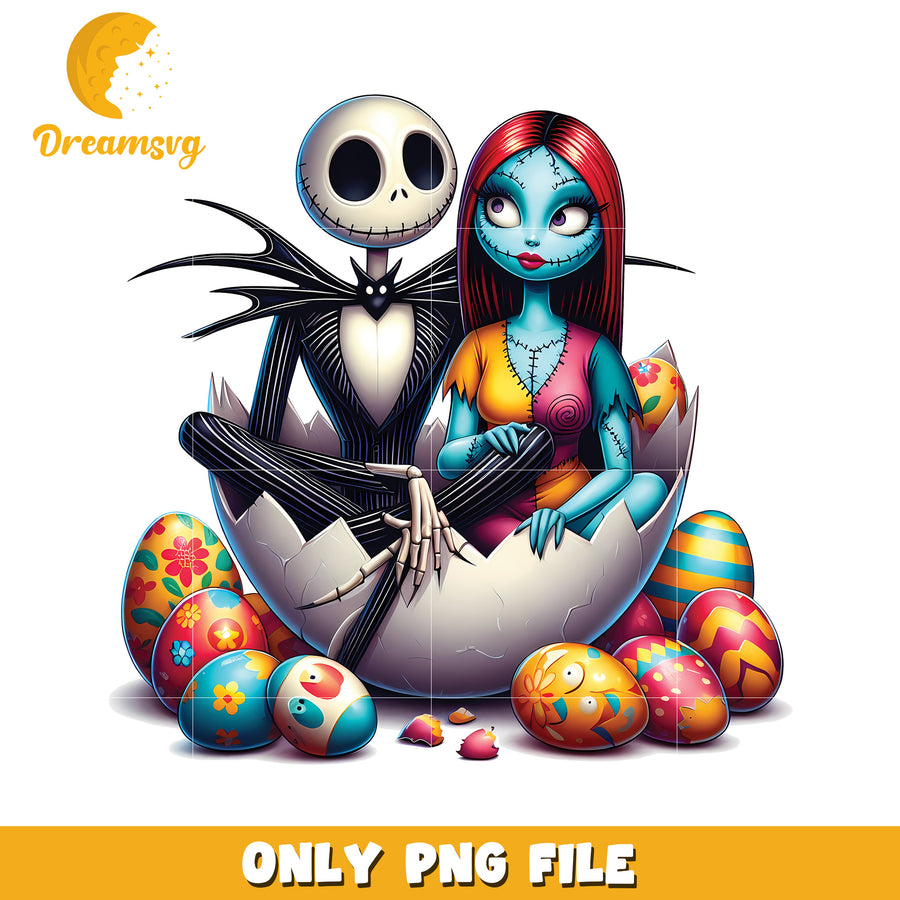 Jack & Sally Easter PNG Nightmare Before Christmas