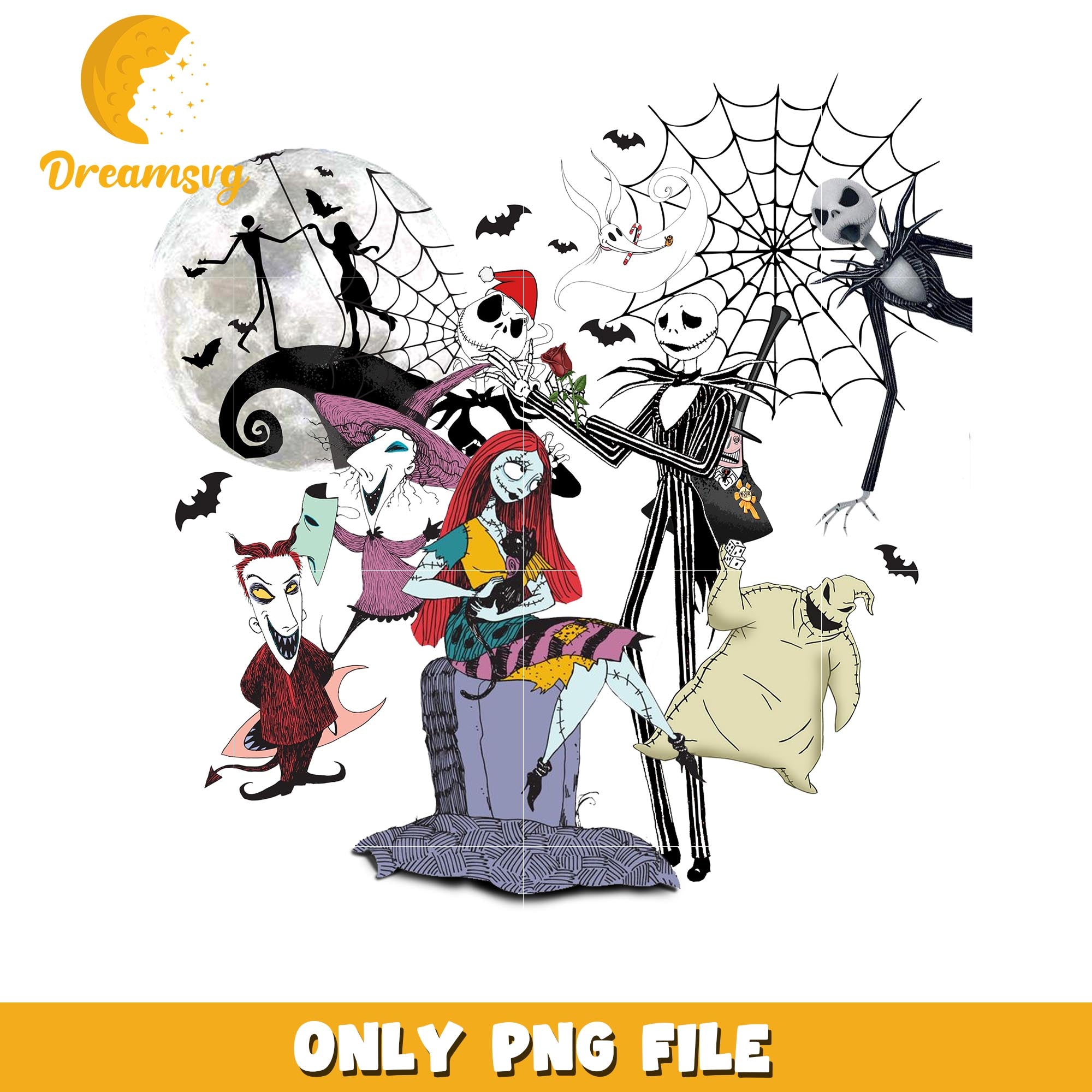 Jack Skellington Nightmare halloween movies png, Horror movies killers png