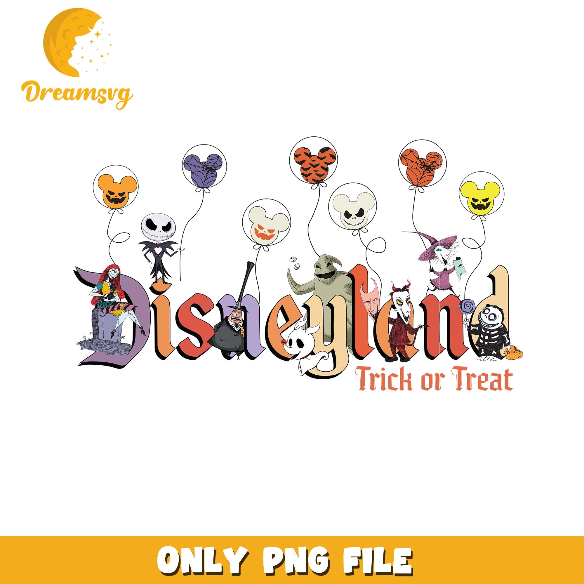 Jack Skellinton halloween balloon png, Disney world halloween vibes png