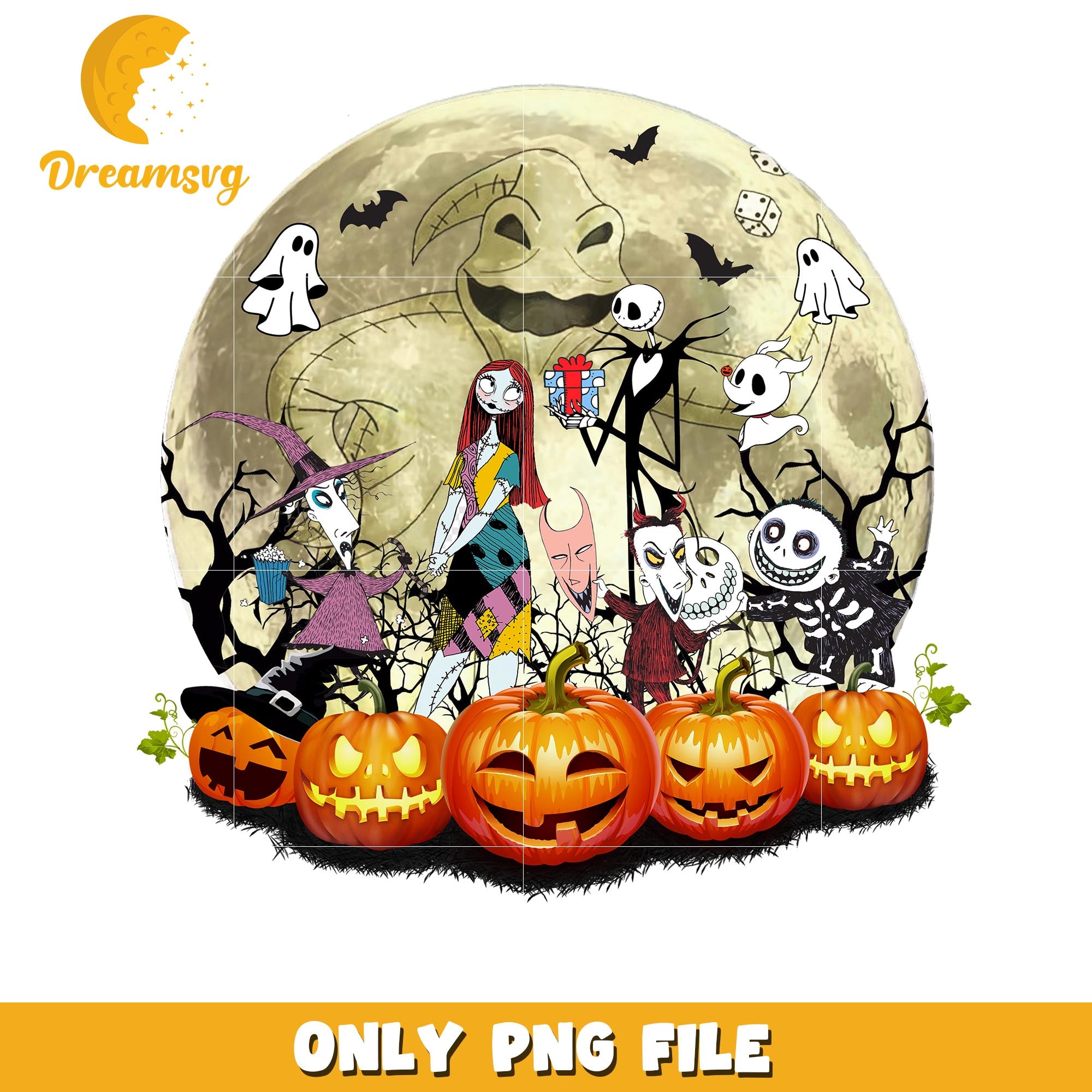 Jack and Sally halloween movies png, Horror movies killers png