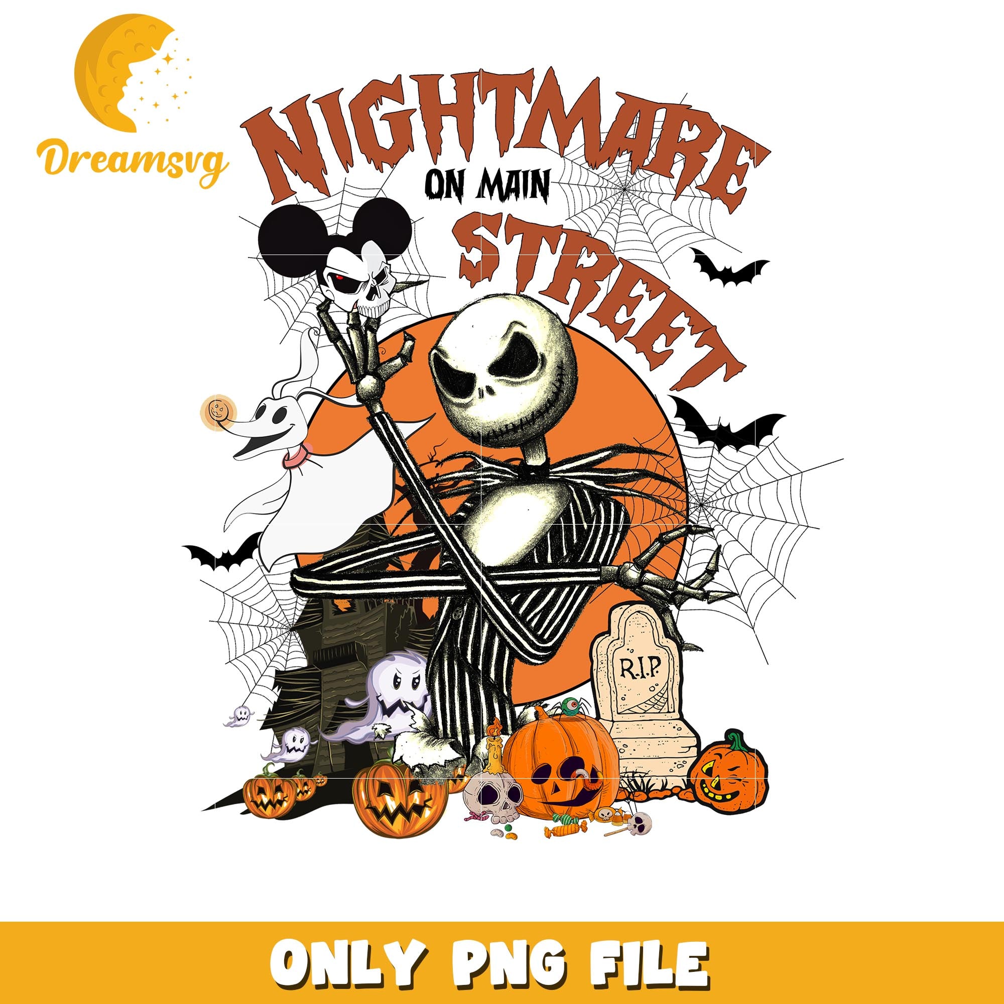 Jack nightmare on the main street png, Horror movies killers png