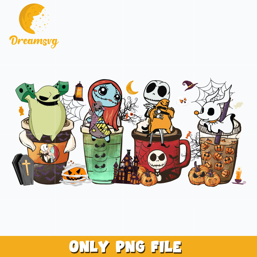 Jack and Sally Friends halloween png