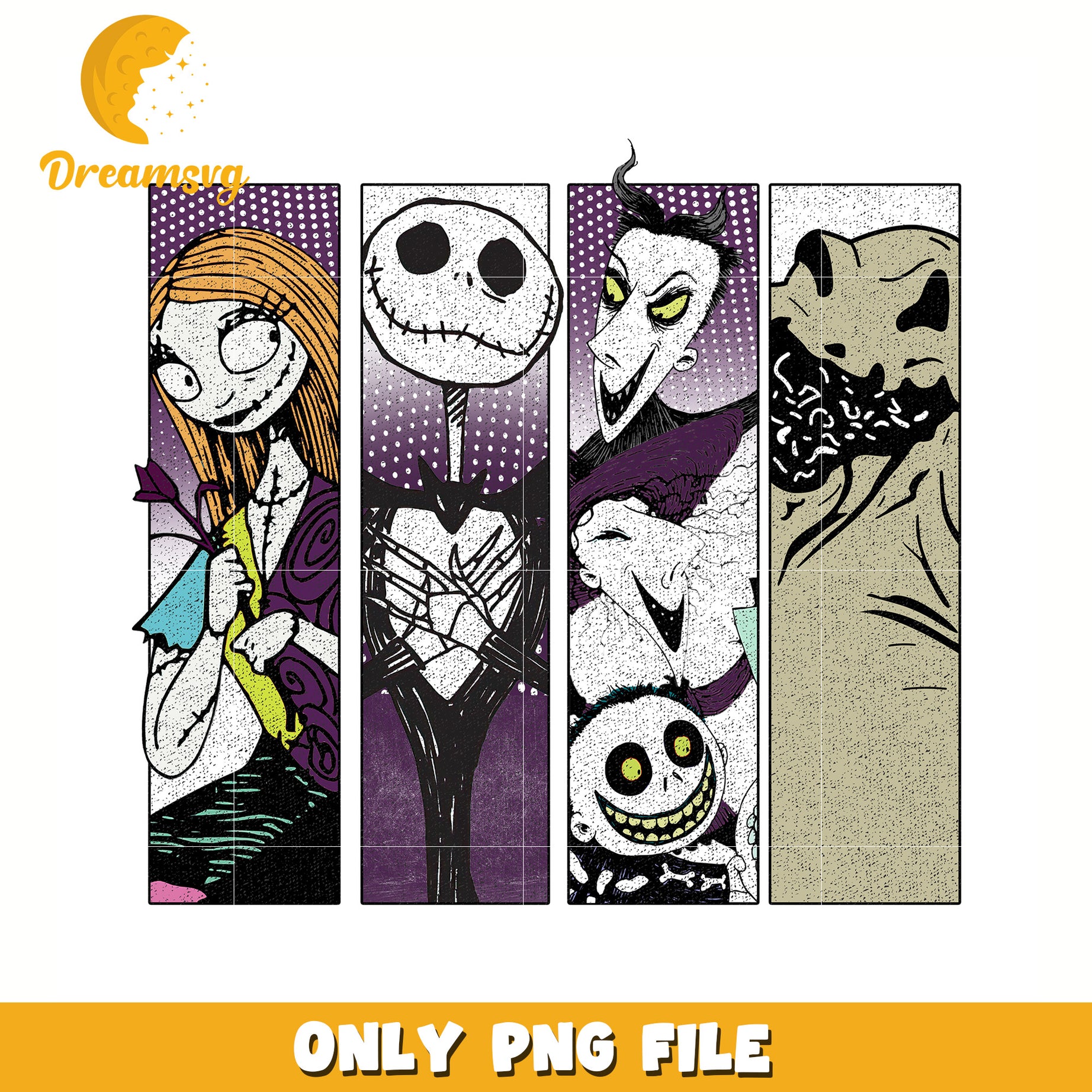 Jack and friends png, halloween decor png, halloween characters png