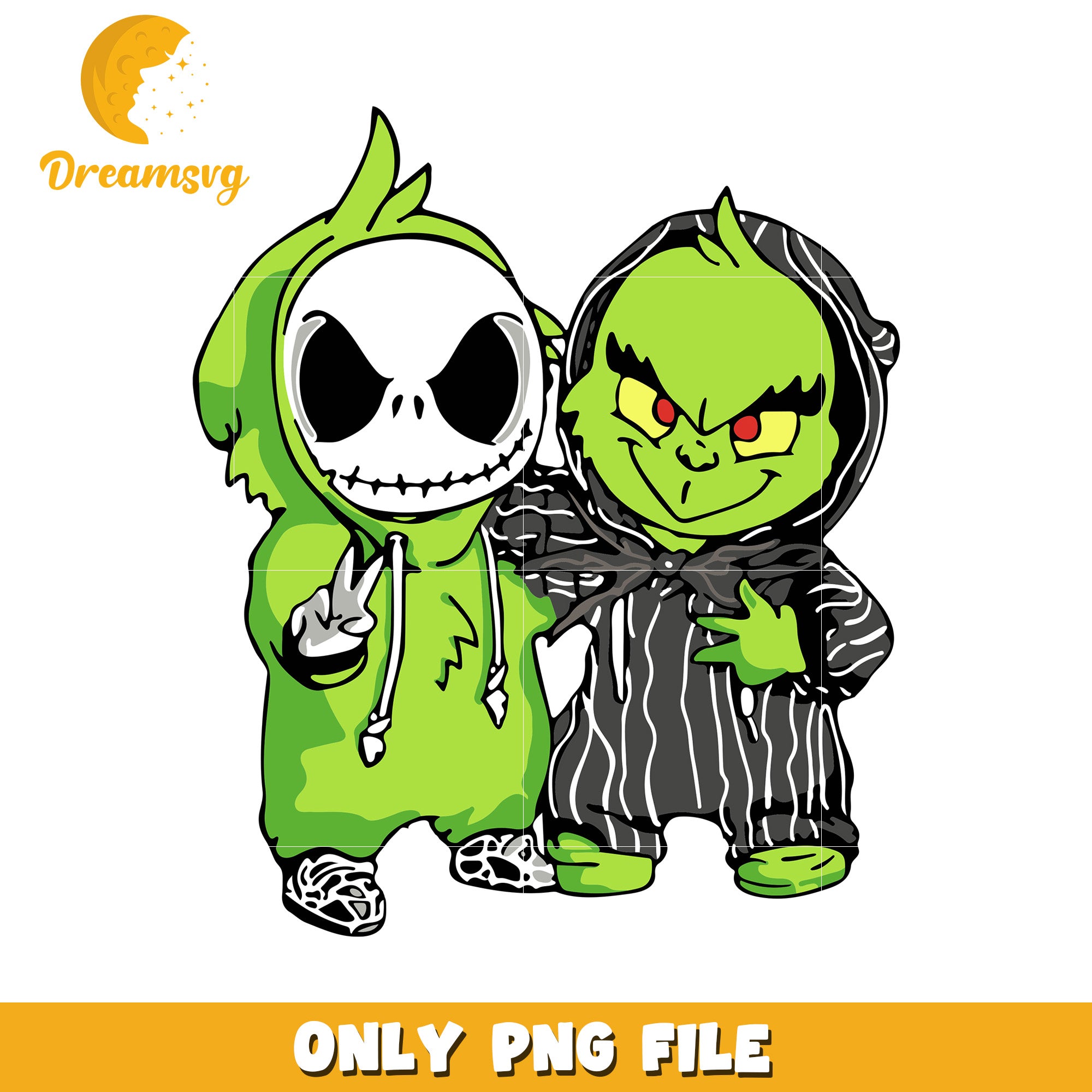 Jack and grinch costume png, merry christmas png, happy grinch png