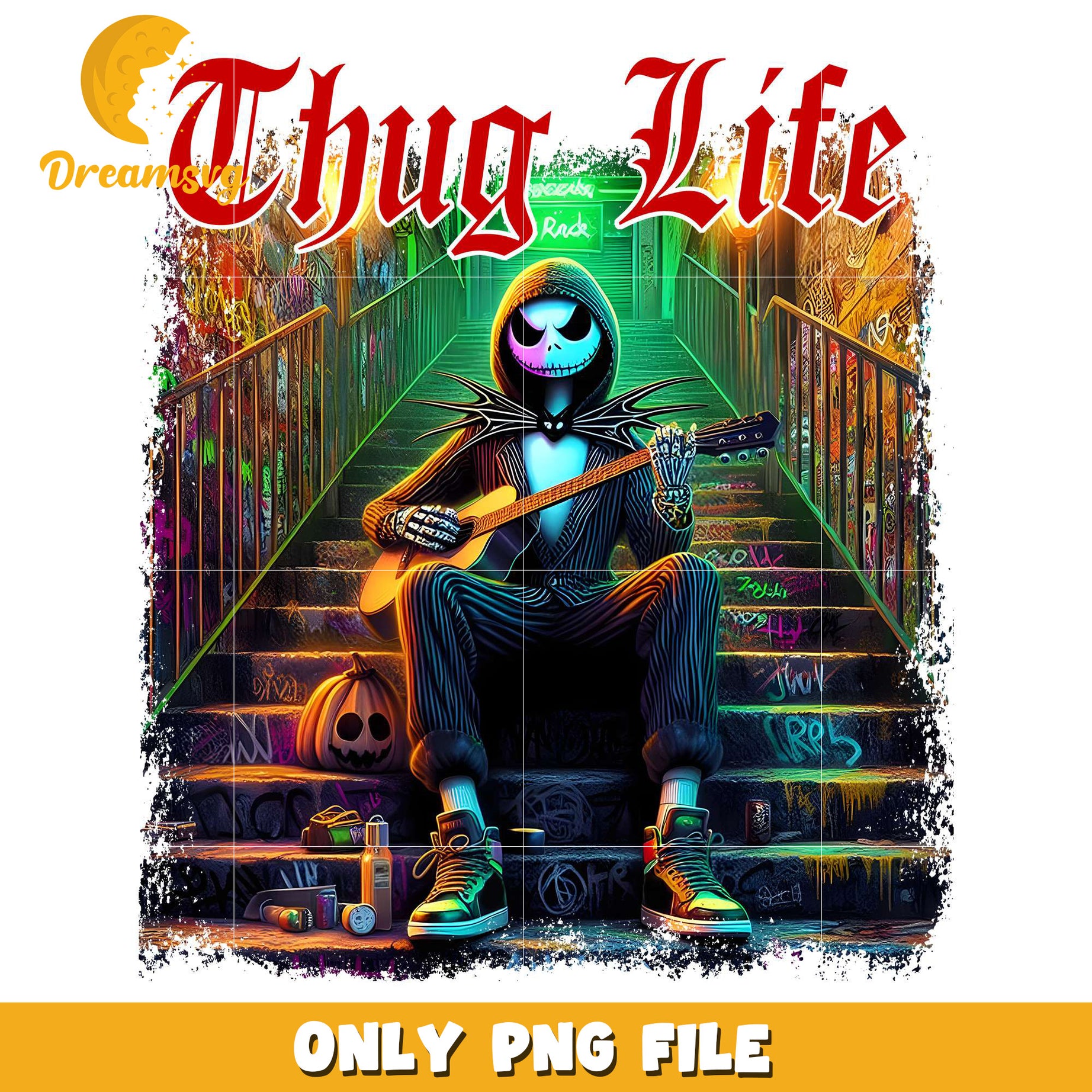 Jack skellington thug life png, halloween characters​ png, halloween design png