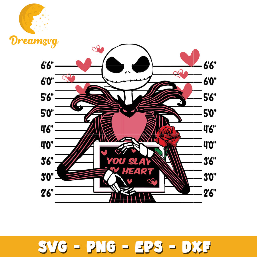 Jack skellington valentine svg, nightmare before christmas svg, halloween svg
