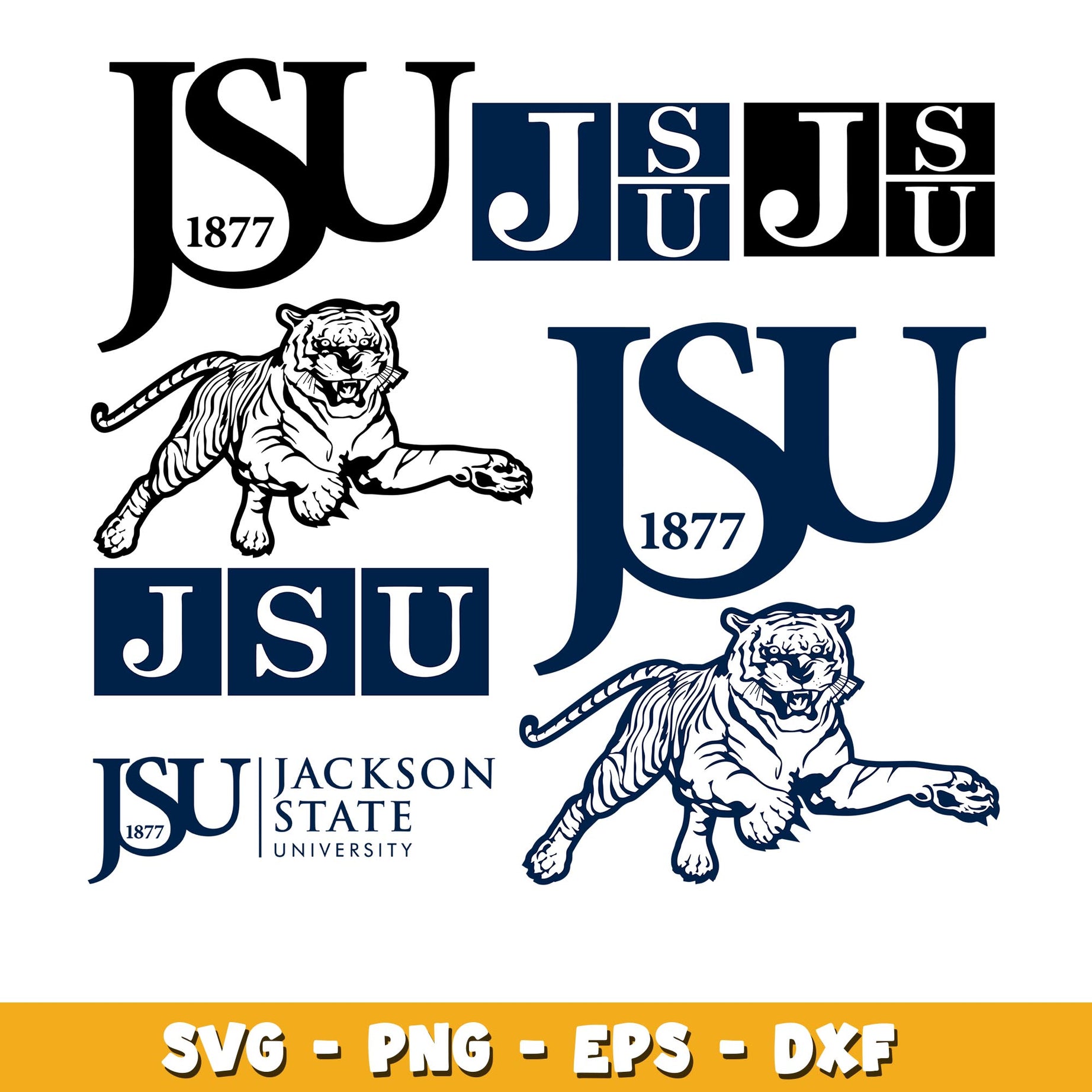 Jackson State Tigers Bundle svg, Jackson State Tigers logo svg, ncaa svg 