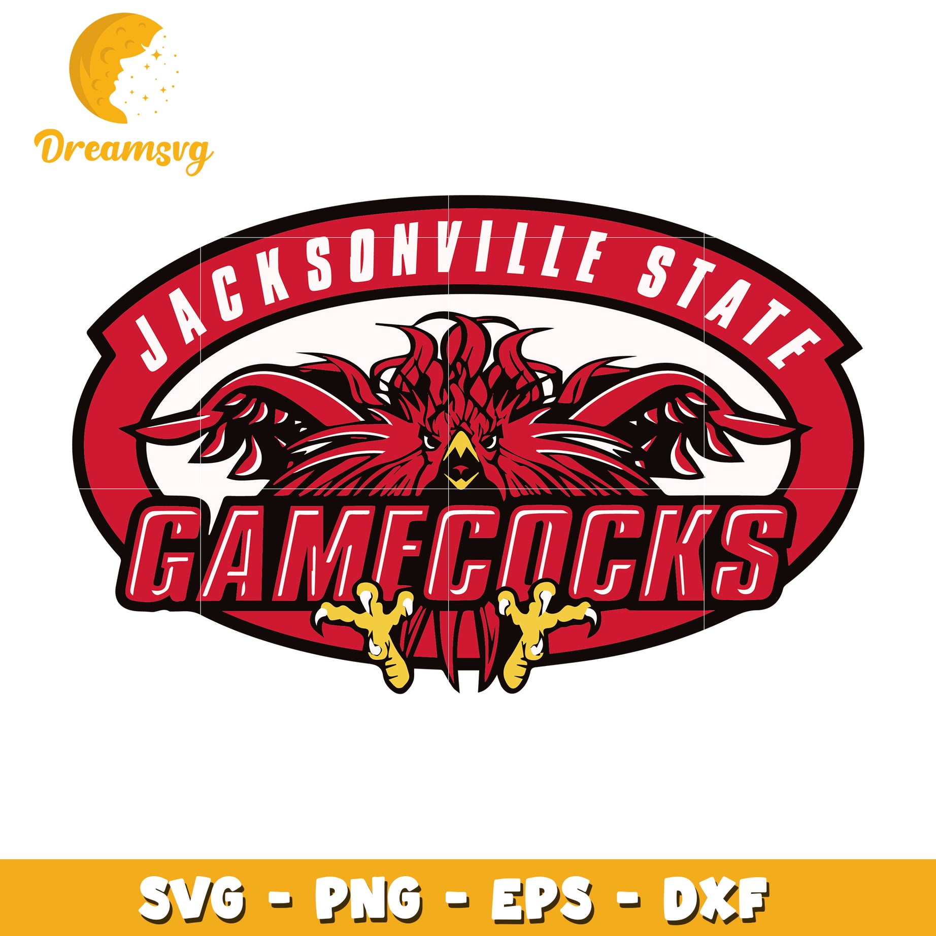 Jacksonville State Gamecocks Logo SVG Clipart for Designers