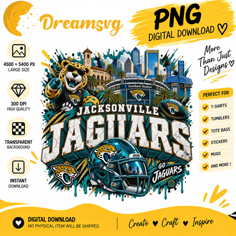Jacksonville Jaguars Mascot Stadium Skyline Football PNG