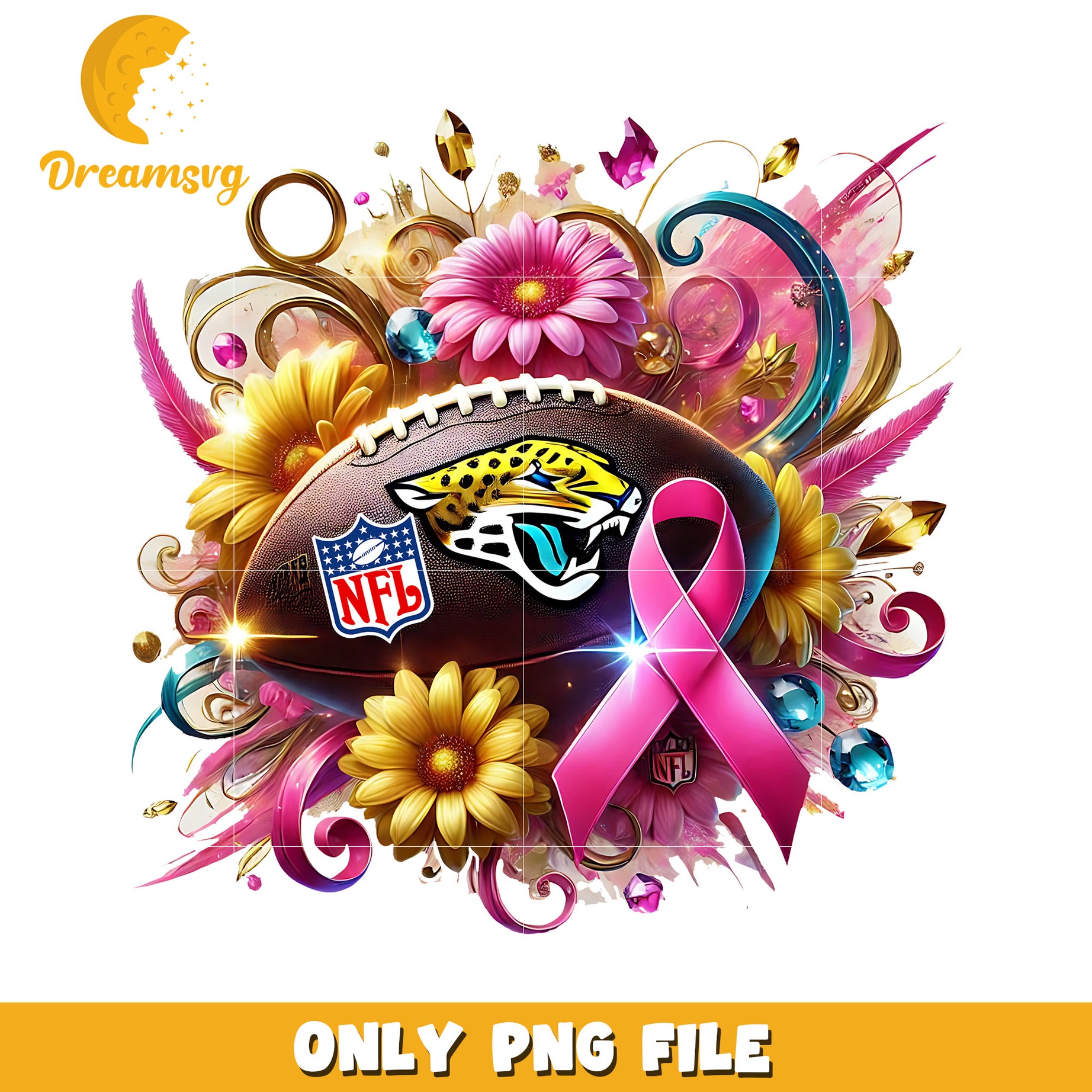 Jackson ville jaguars flowers png, nfl football png, nfl playoffs png