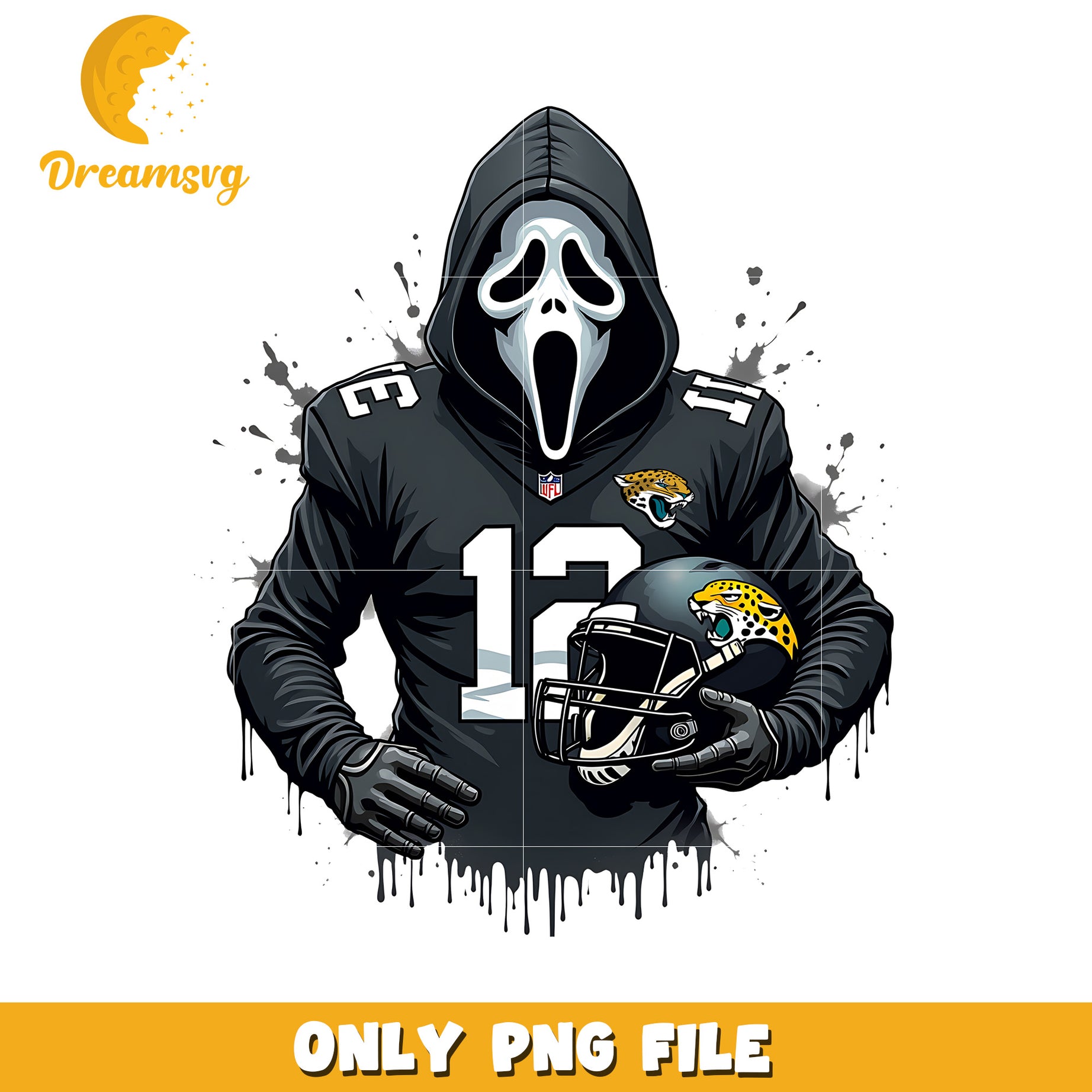 Jaguars ghost face png, nfl games png, american football png