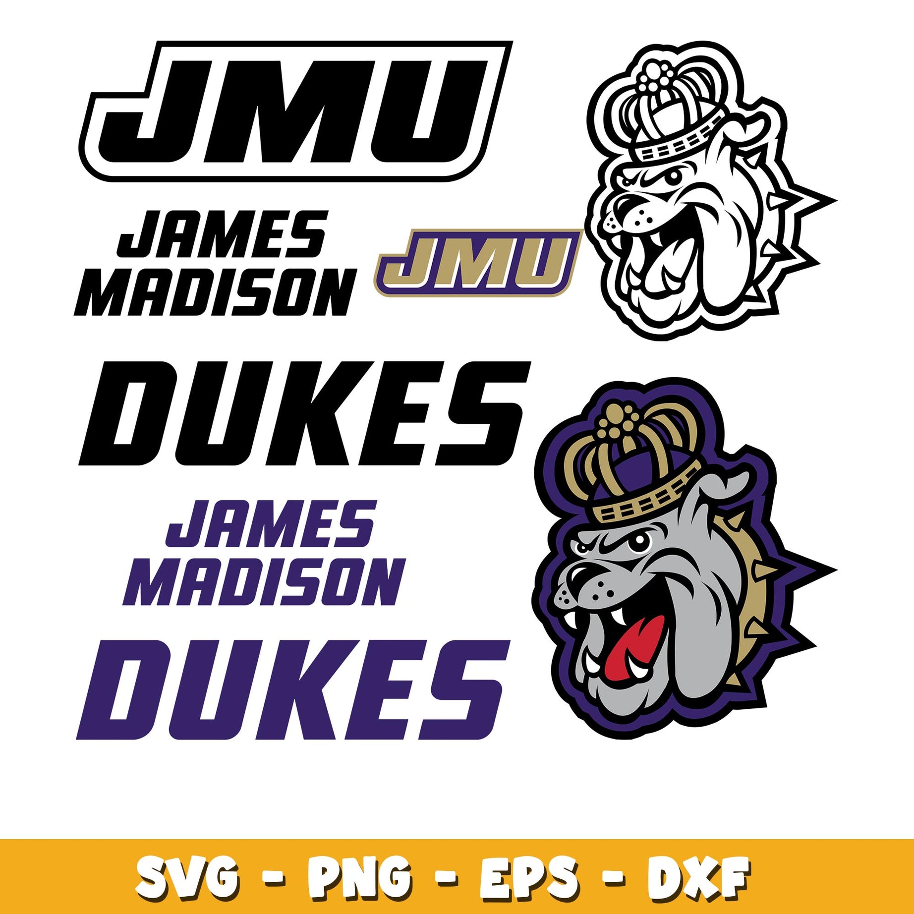 Logo James Madison Dukes  Bundle svg, James Madison Dukes  logo svg, ncaa svg 