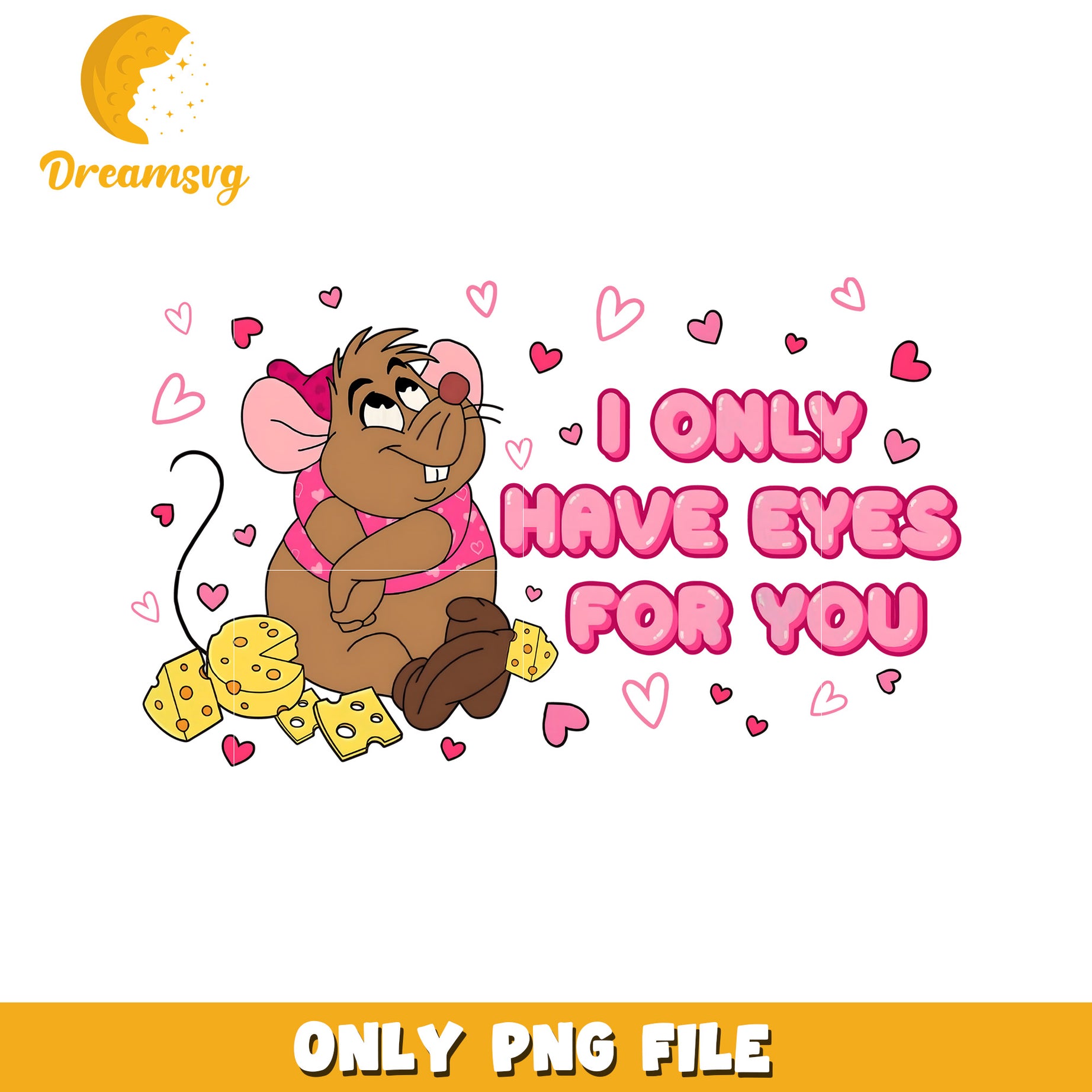 Jaq Valentine PNG Mouse Love