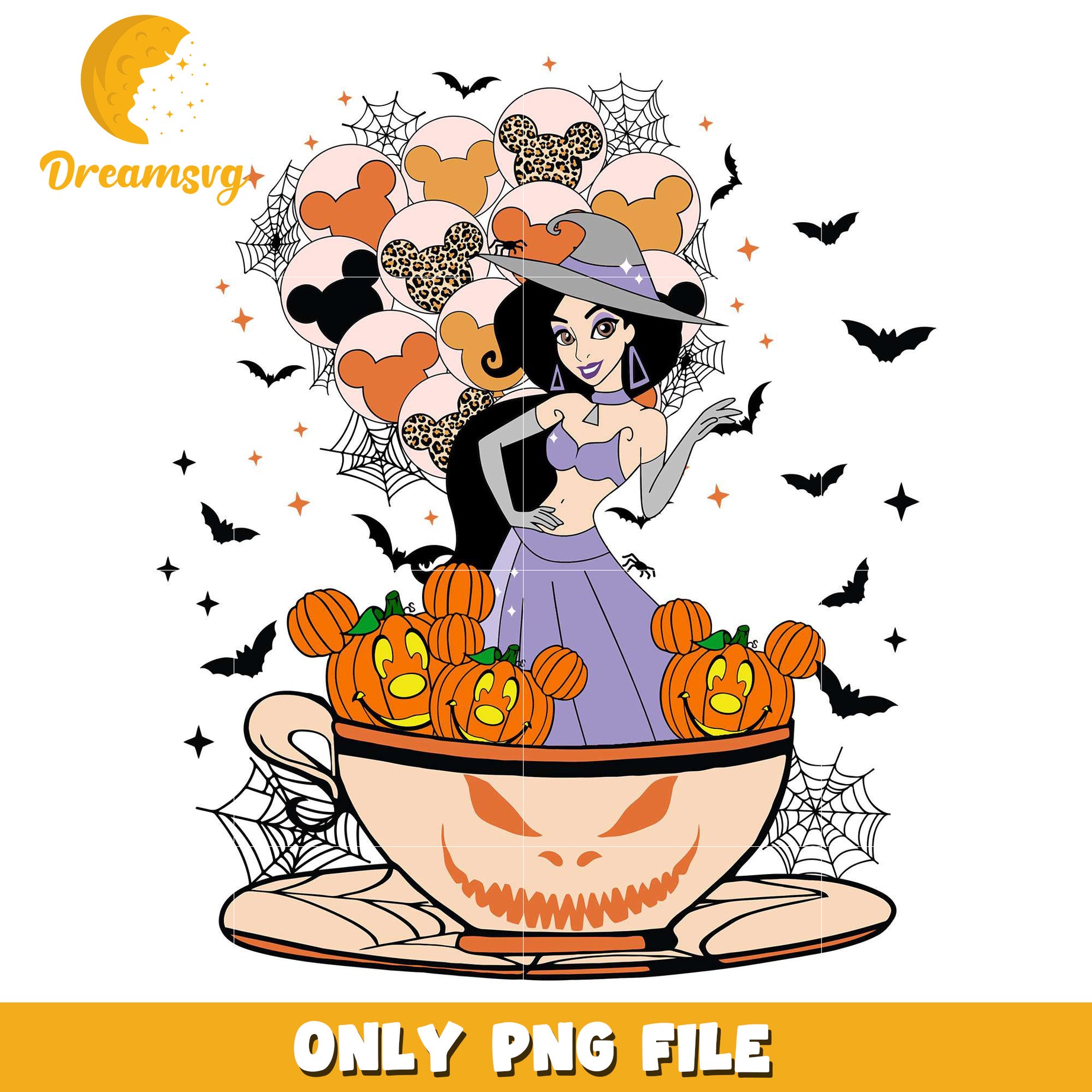 Jasmine halloween png, halloween era​​ png, halloween candy png