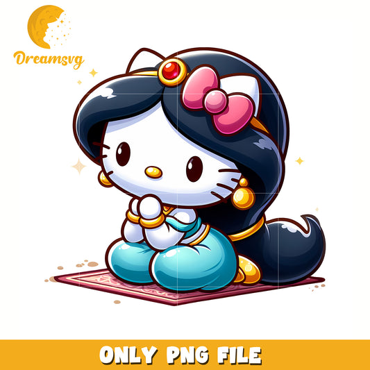 Jasmine kitty png, hello kitty mirror png, hello kitty friends png