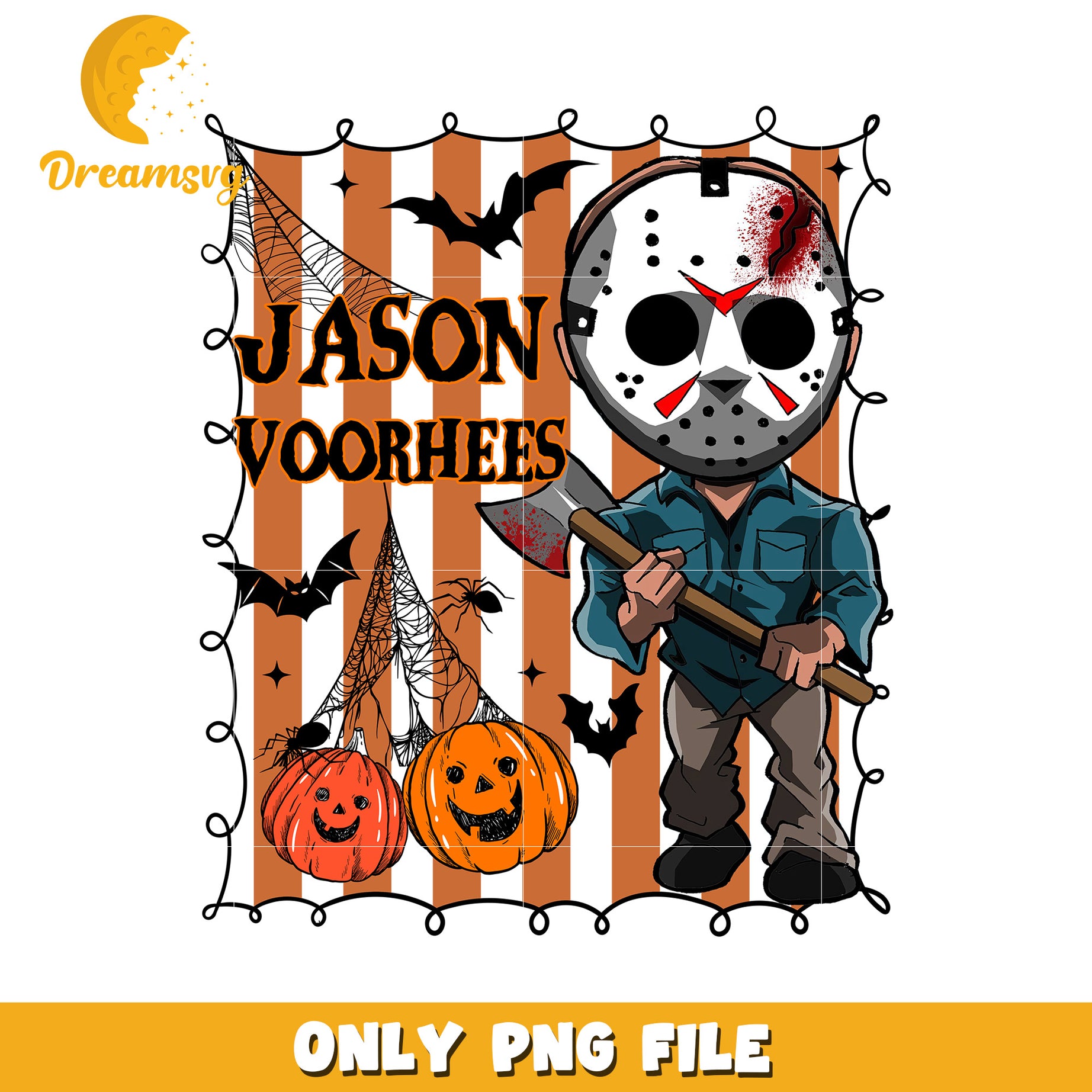 Jason voorhees design png, halloween png, halloween season png