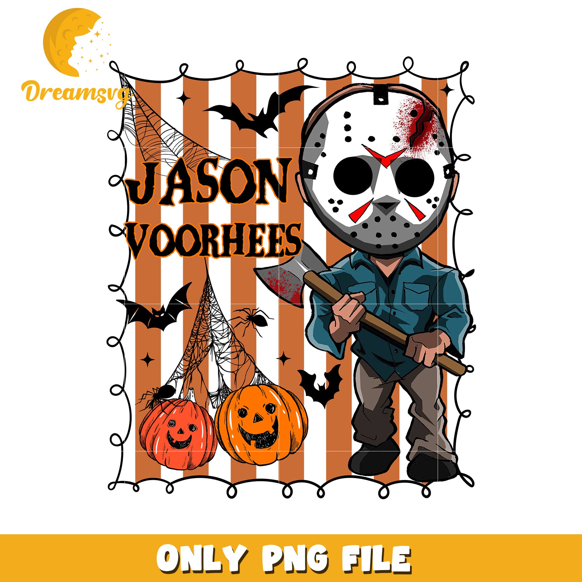 Jason voorhees design png, halloween png, halloween season png
