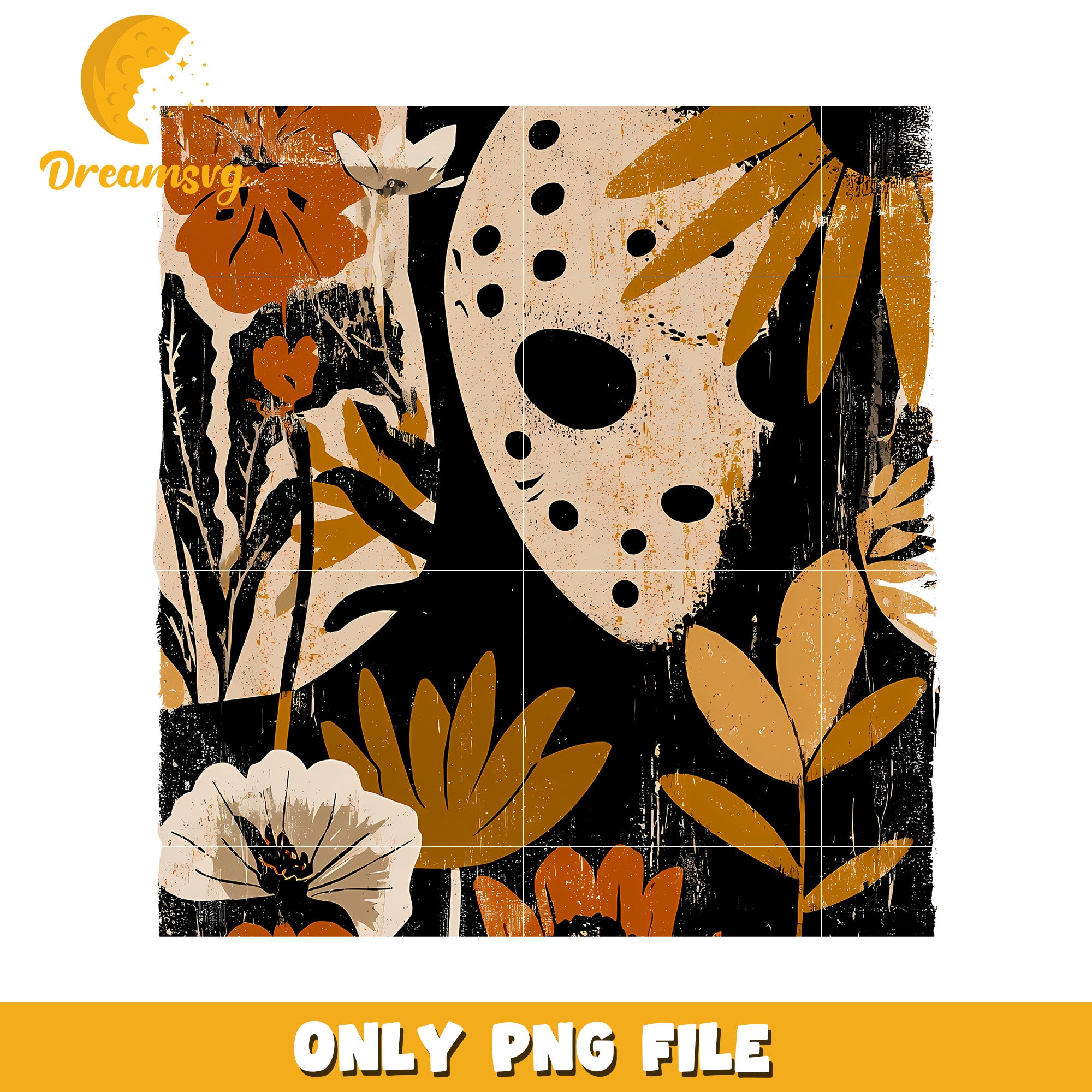Jason voorhees flowers png, halloween costumes png, halloween movies png