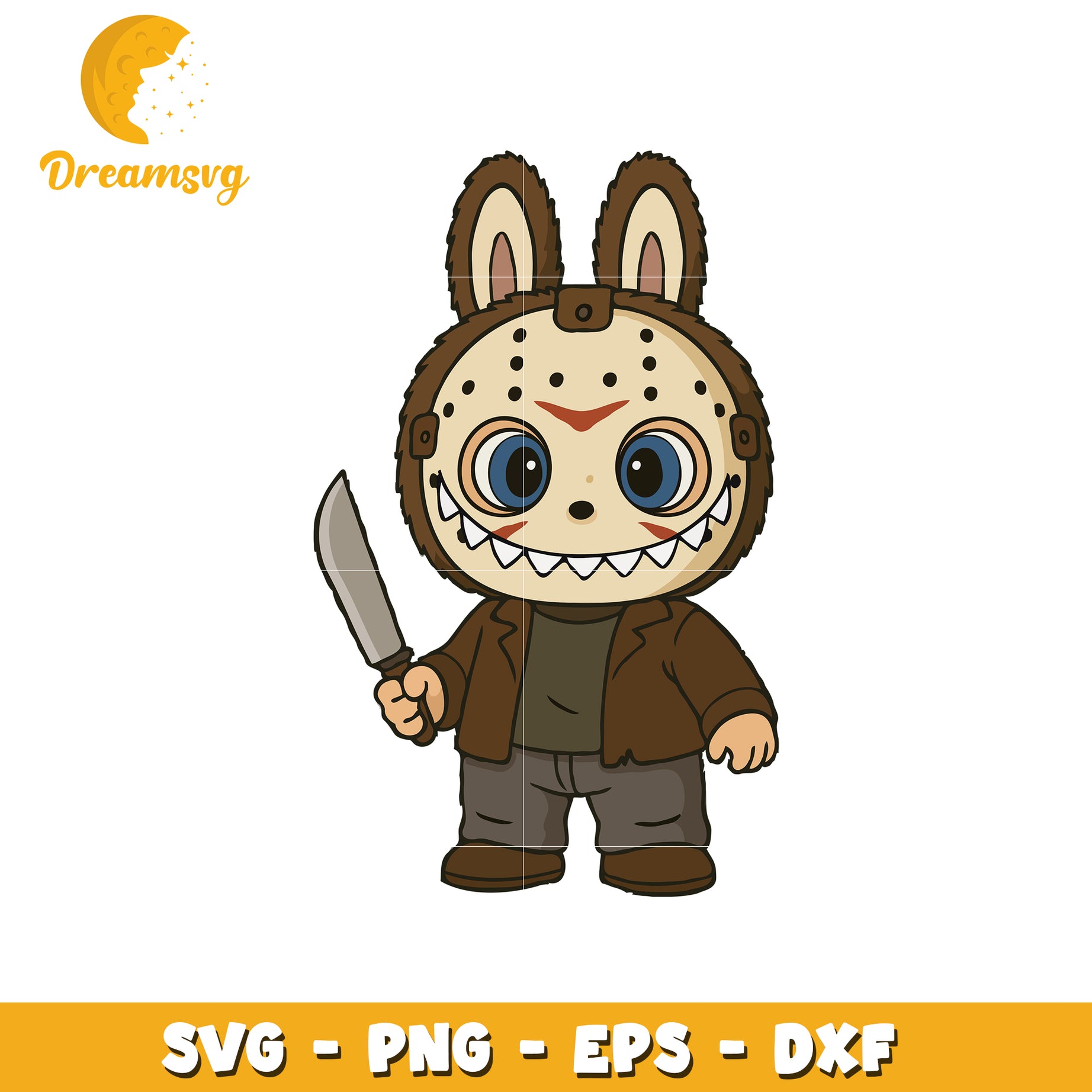 Jason voorhees labubu svg, labubu art svg, labubu price svg