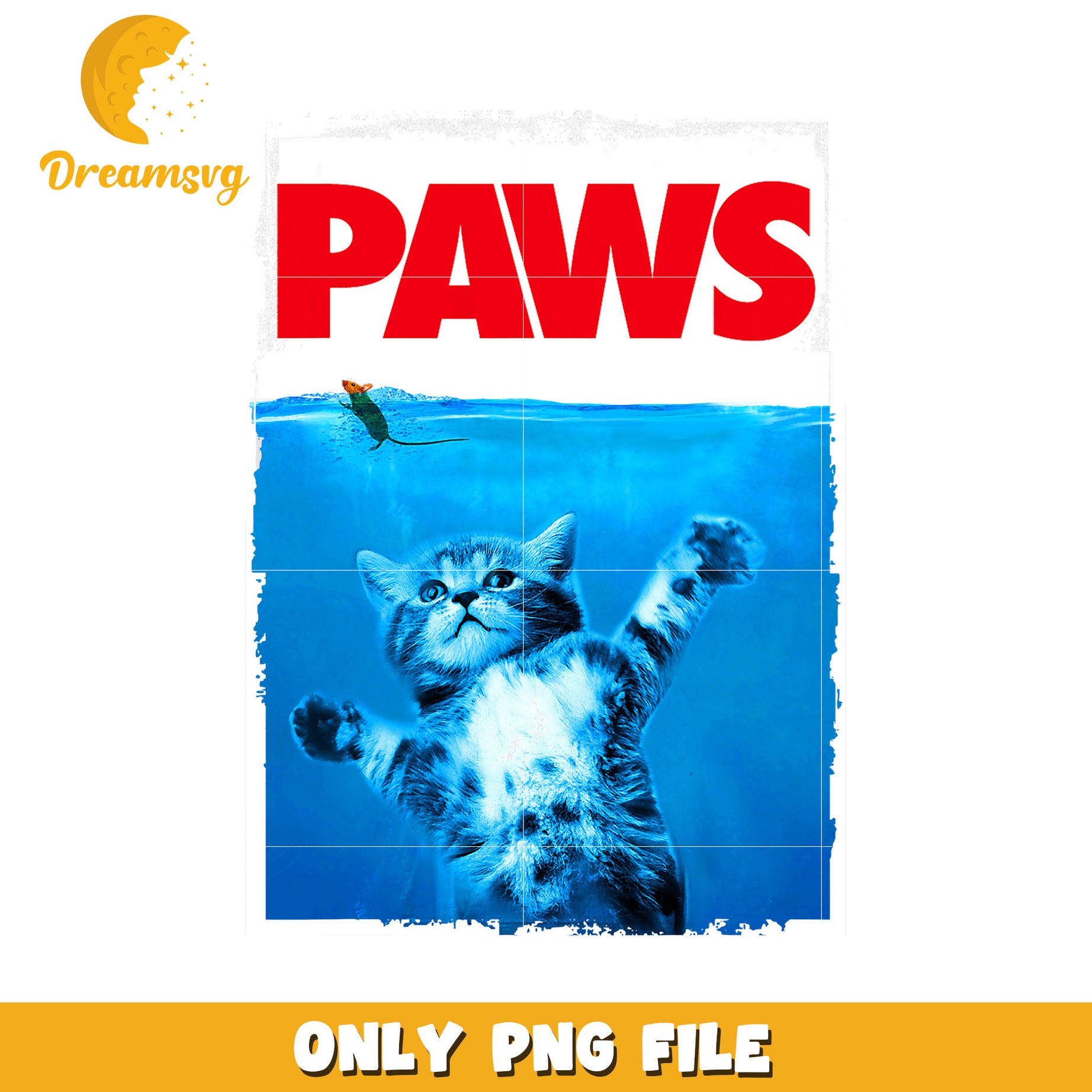 Jaws Cat Meme PNG Download
