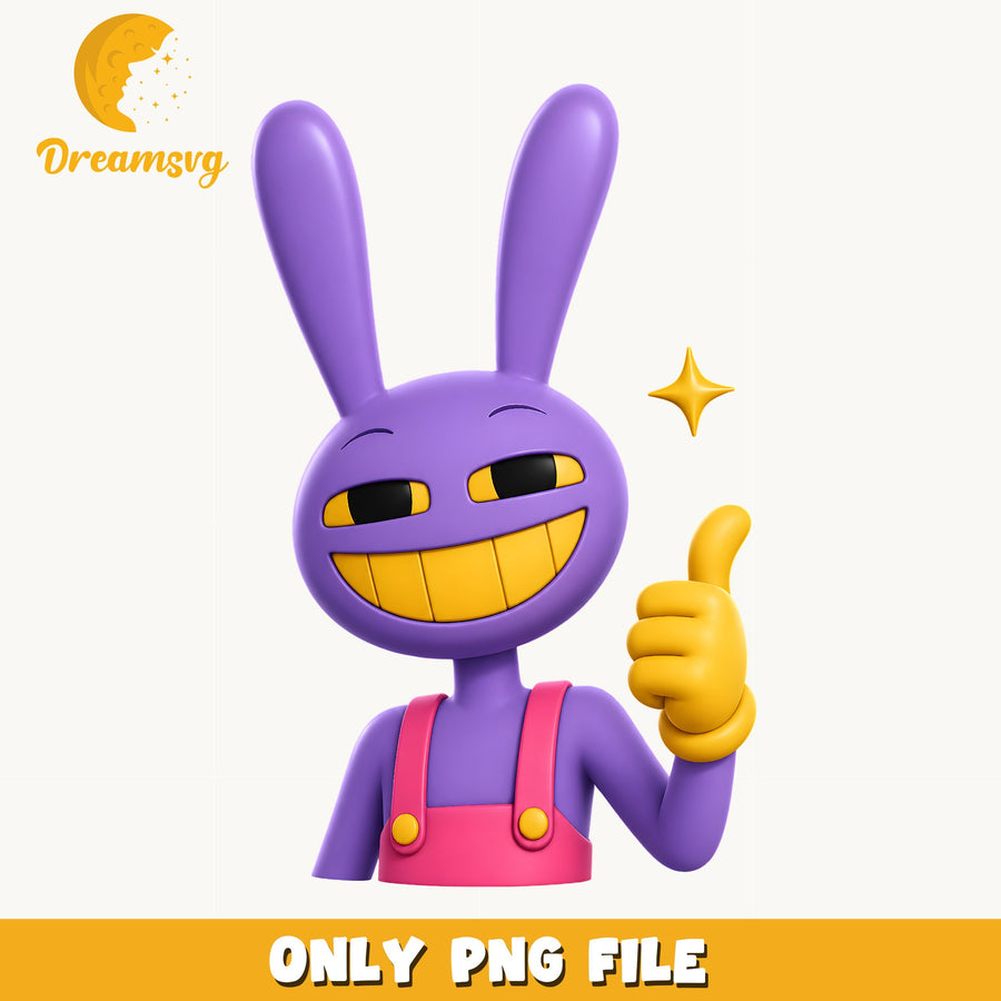 Jax Purple Bunny PNG, Amazing Digital Circus, Fan PNG