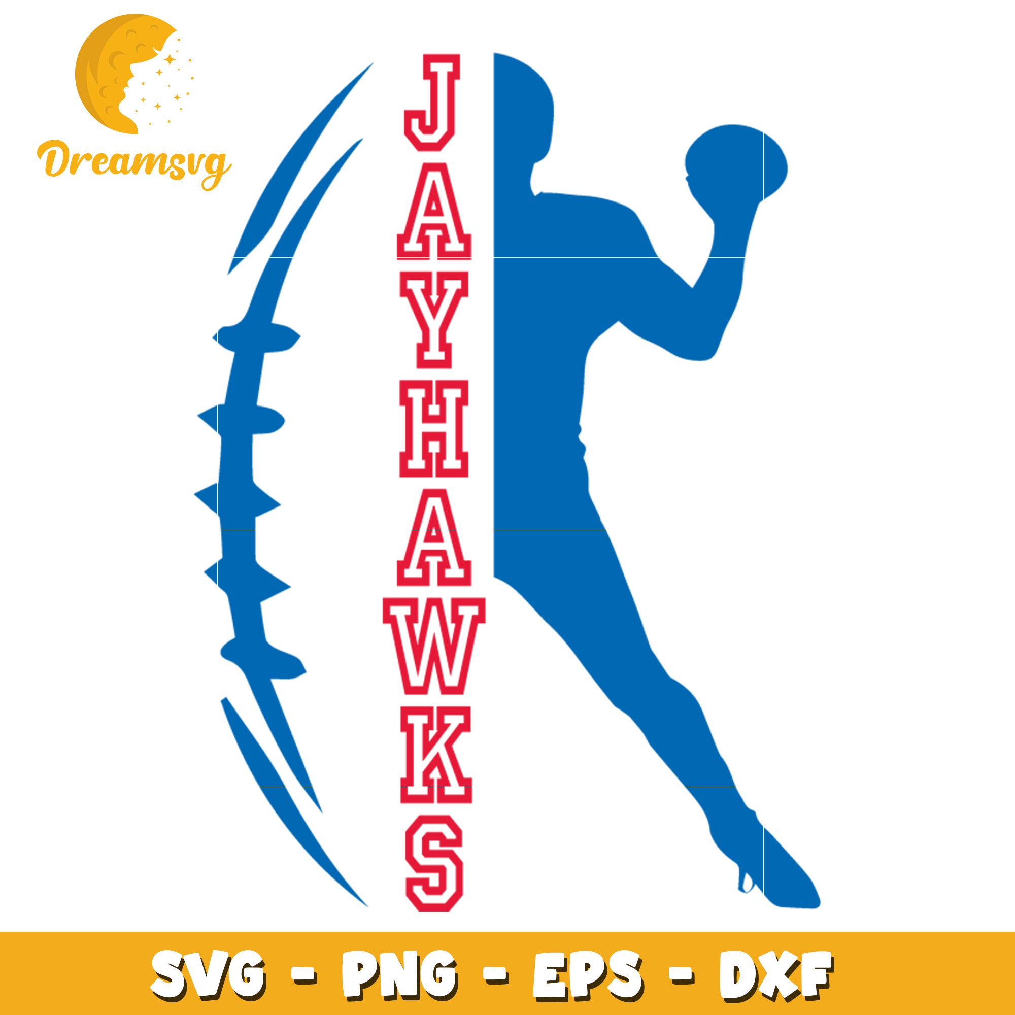 Jayhawks Football SVG Cut File