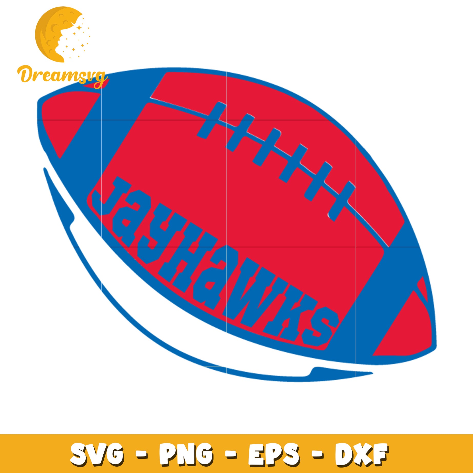 Jayhawks Football SVG Cut File for Team Spirit Crafts Design