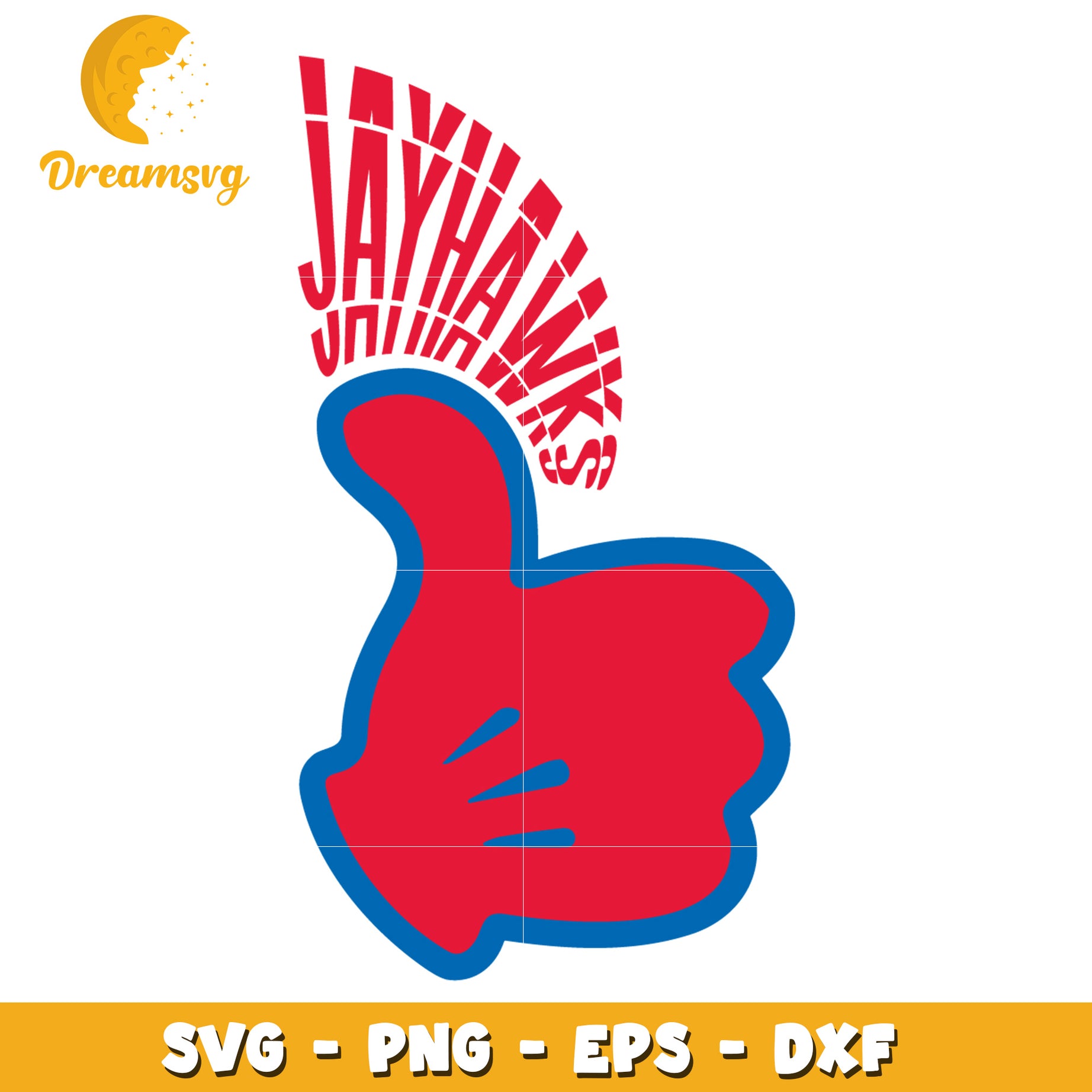 Jayhawks Thumbs Up SVG PNG EPS DXF