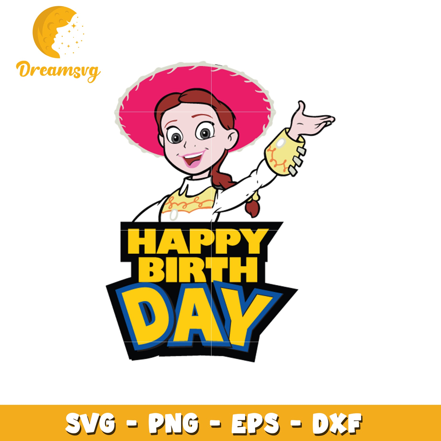 Jessie Toy Story Birthday SVG PNG EPS DXF