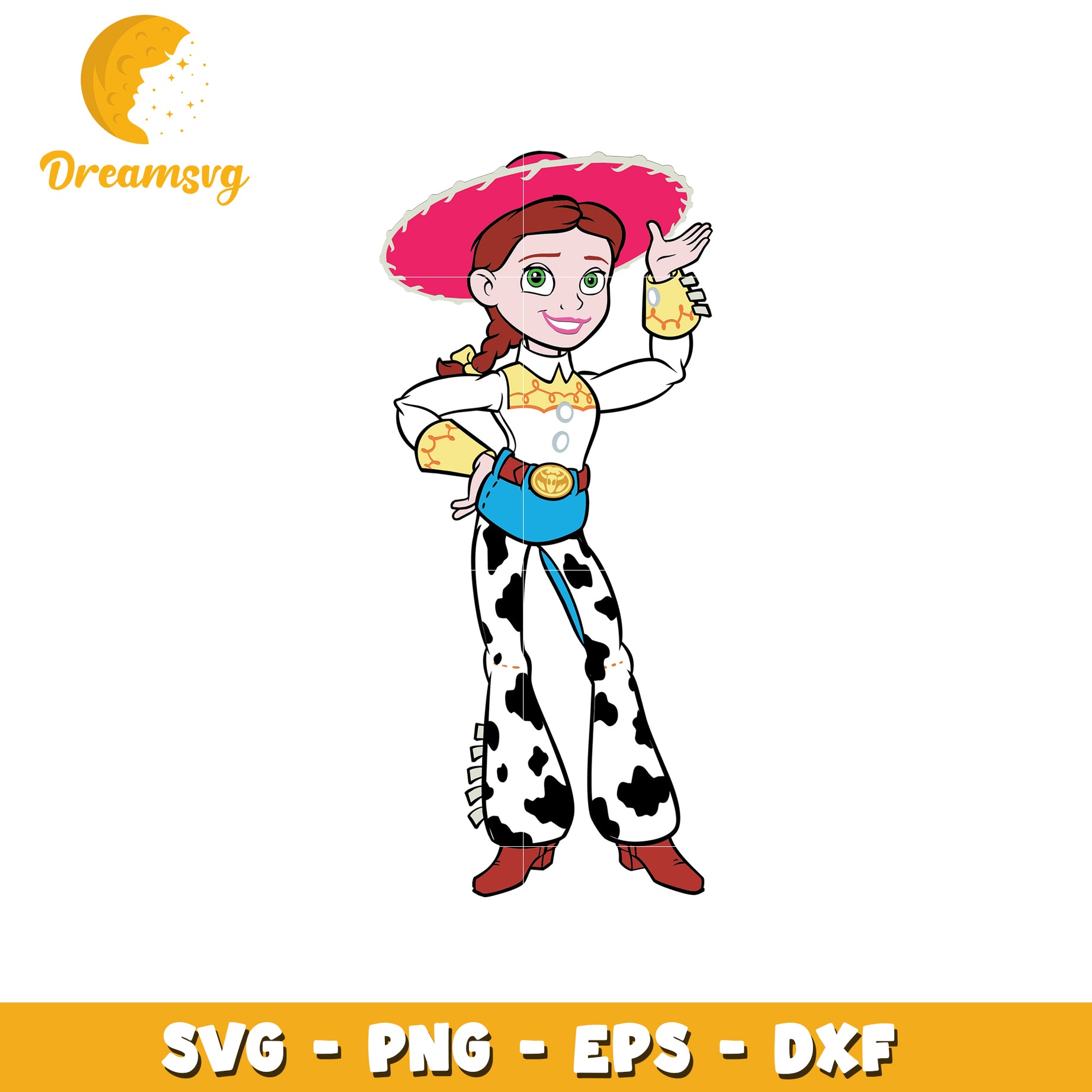 Jessie Toy Story SVG PNG EPS DXF Cut File