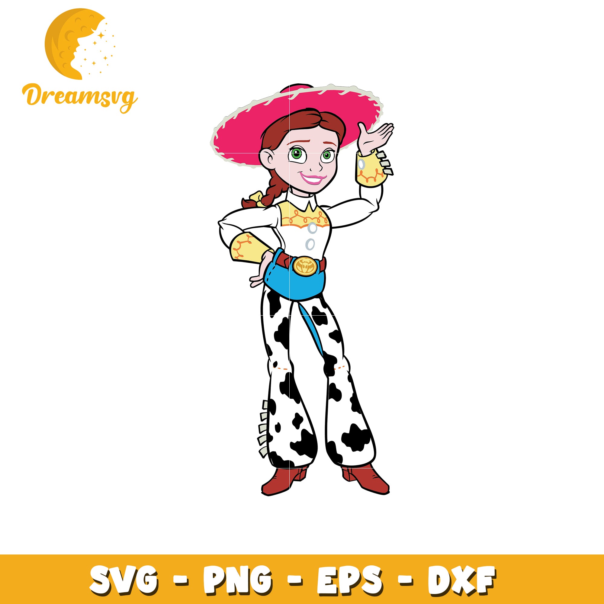 Jessie Toy Story SVG PNG EPS DXF Cut File