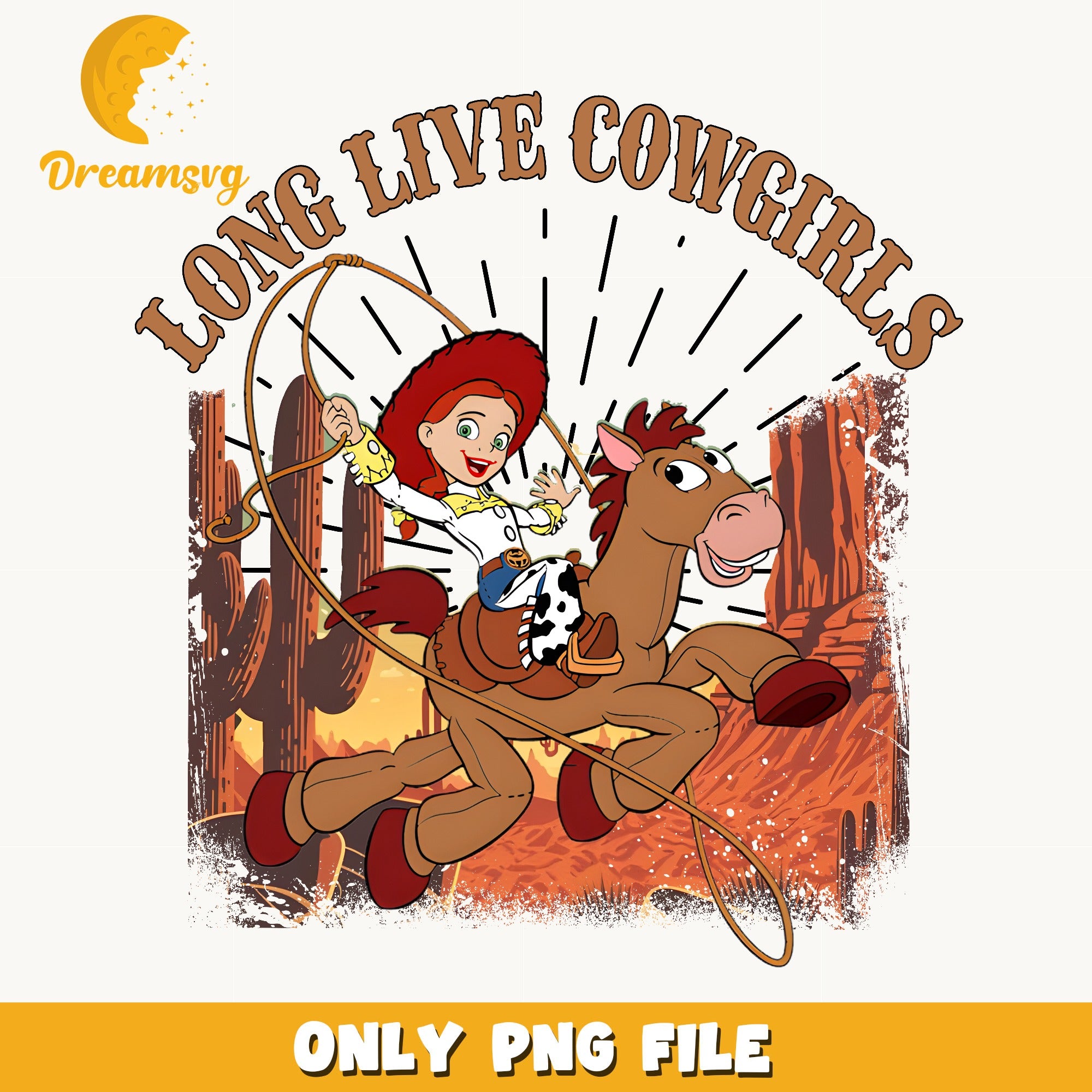 Jessie Long Live Cowgirls PNG, Toy Story PNG, Disney PNG