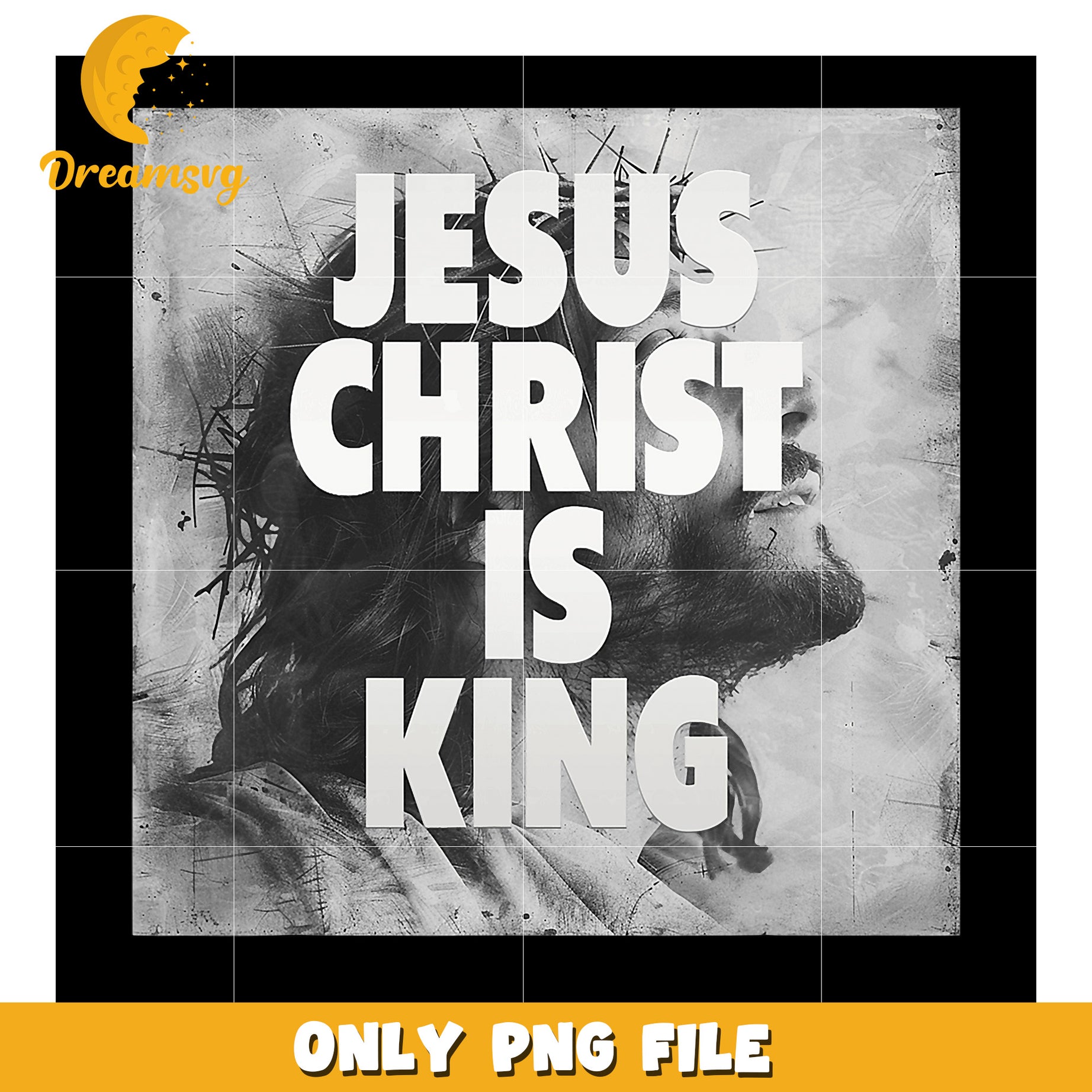Jesus Christ Is King PNG Image